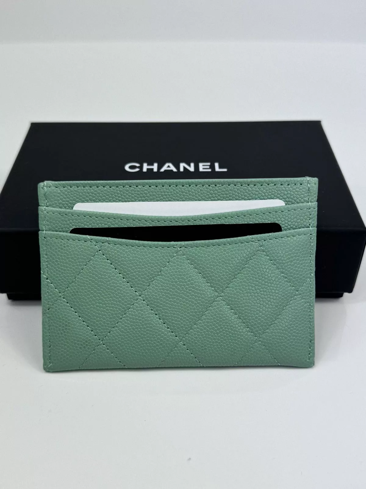 Chanel Wallets CHANEL CARD HOLDER Green