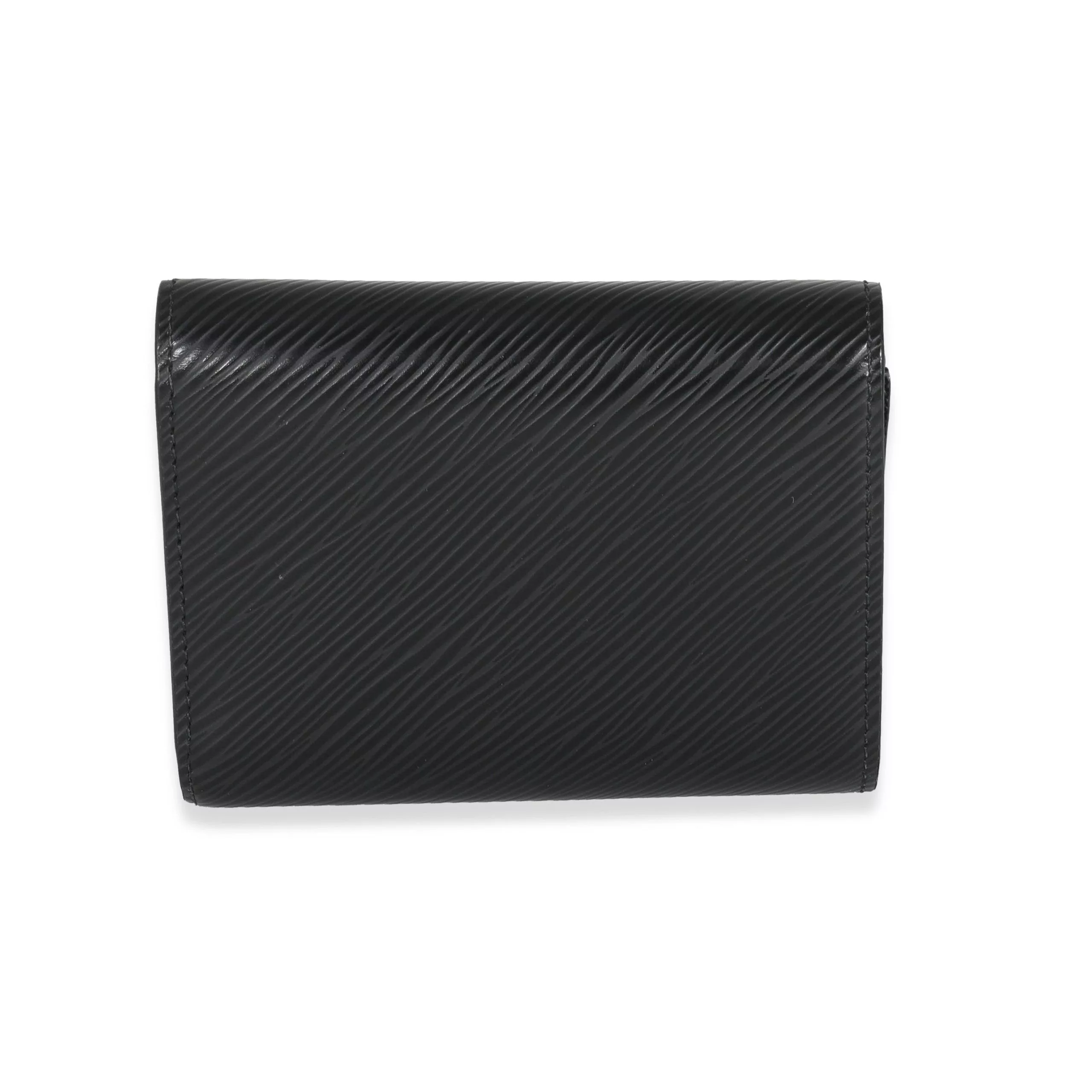 Louis Vuitton Rings Louis Vuitton Black Epi Twist Compact Wallet