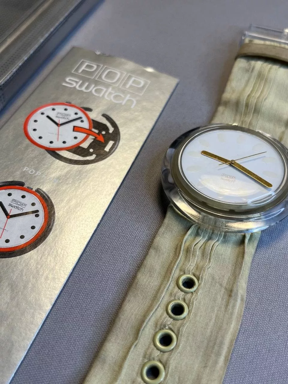 Swatch Watches Swatch × Vintage Pop Swatch PWK146 NYMPHAEA 1991' White
