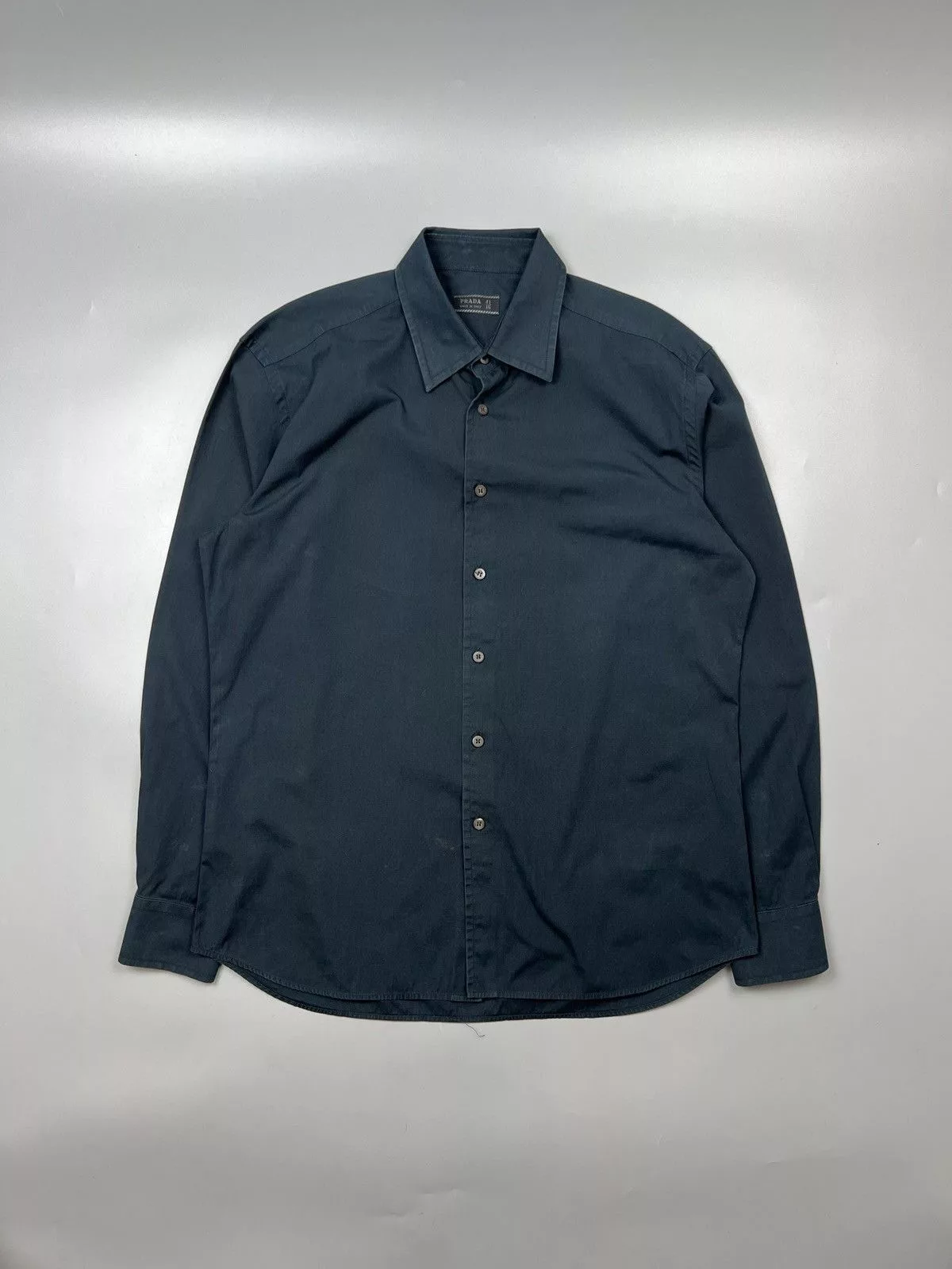 Prada Shirts Button Ups Prada Black Cotton Shirt (Y0437)
