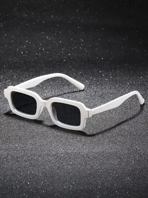 Vintage Glasses Vintage Retro Punk Kurt Cobain Style Sunglasses Square Frame Fashion White