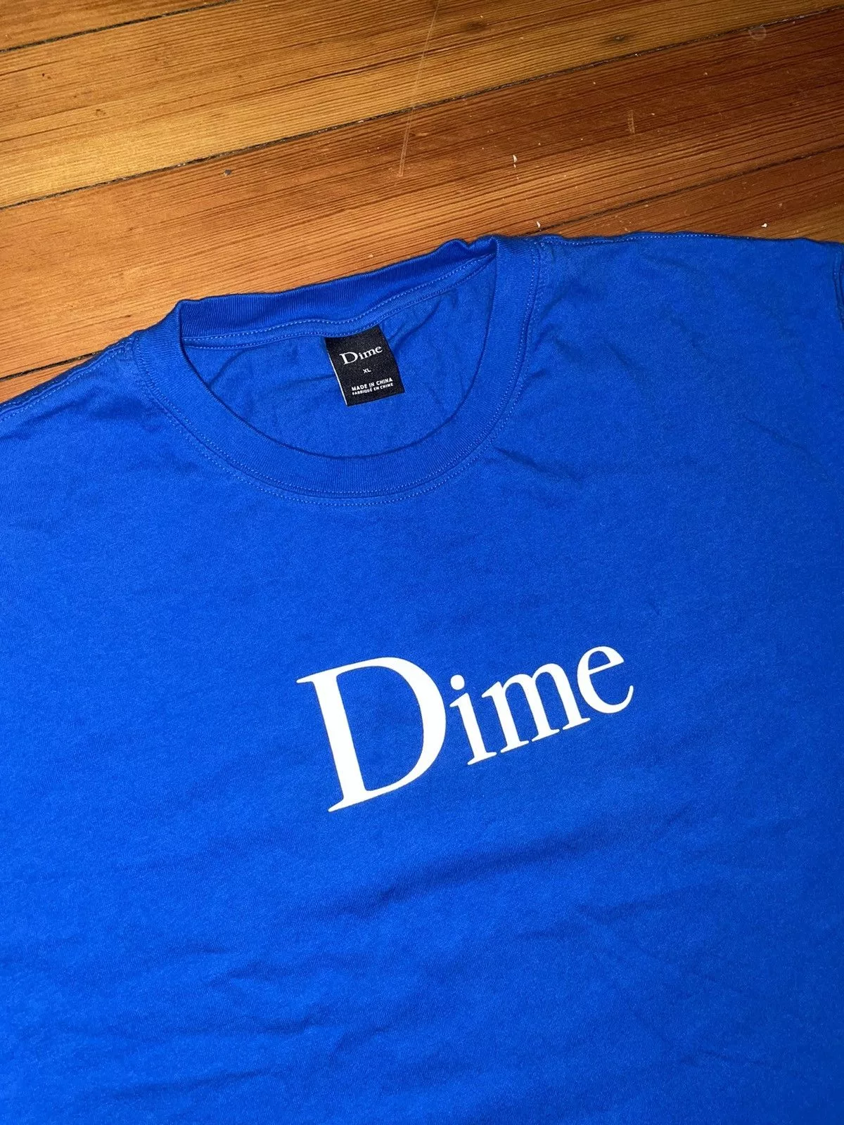 Dime Short Sleeve T Shirts Dime Classic Logo Tee Blue