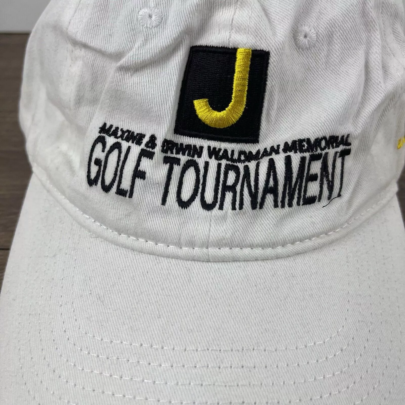 Other Hats Other Maxine Erwin Waldman Golf Tournament Hat White Hat Adjustabl