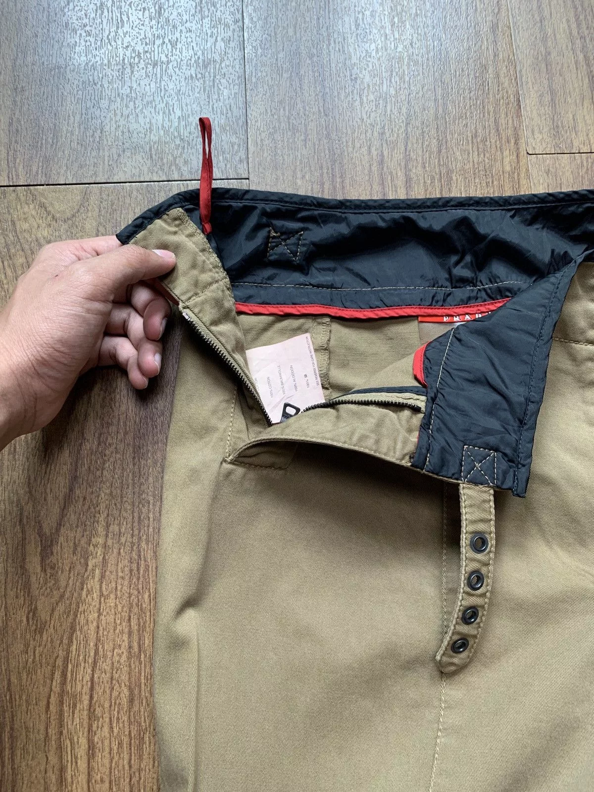 Prada Casual Pants Prada 2000s Flared Buttoned Trousers Brown