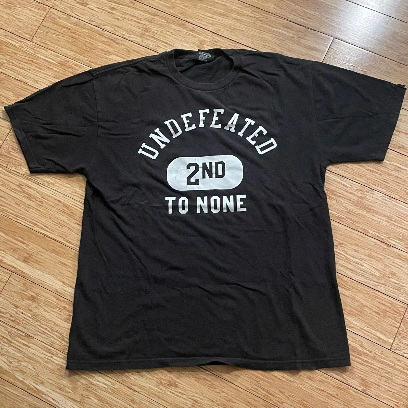 Undefeated Short Sleeve T Shirts Undefeated 2nd To None T-Shirt streetwear hypebeast skater Black
