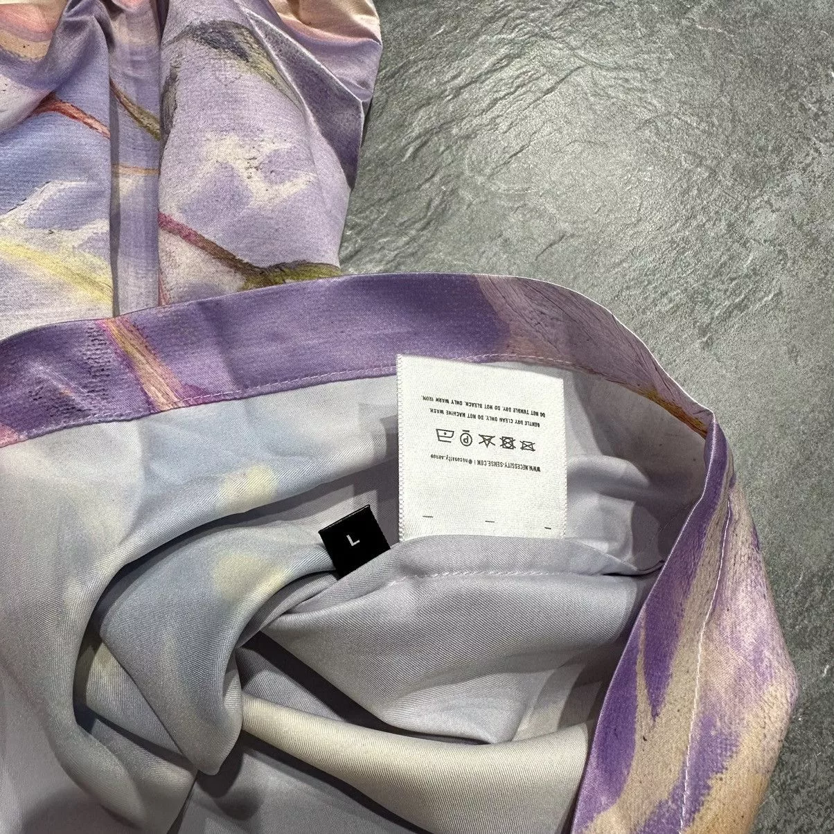 A$AP Rocky Shirts Button Ups Ne. Sense x Cozy World J Shirt J. Scott A$AP Rocky Purple