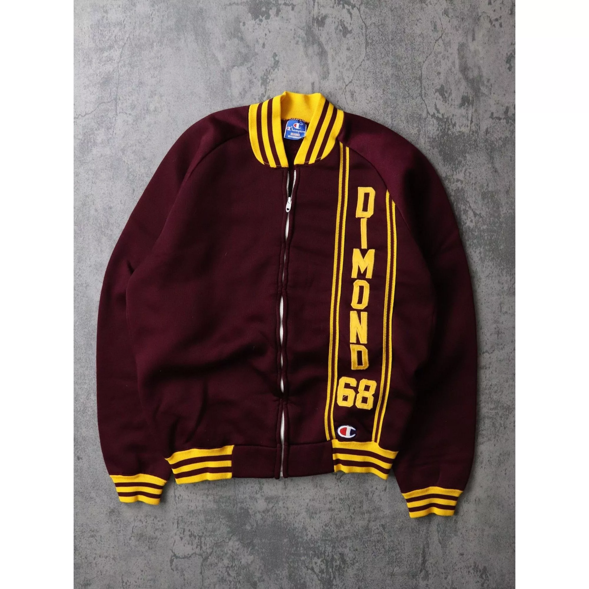 Champion Bombers Champion × Vintage 70s 80s Champion Jacket Red Dimond
