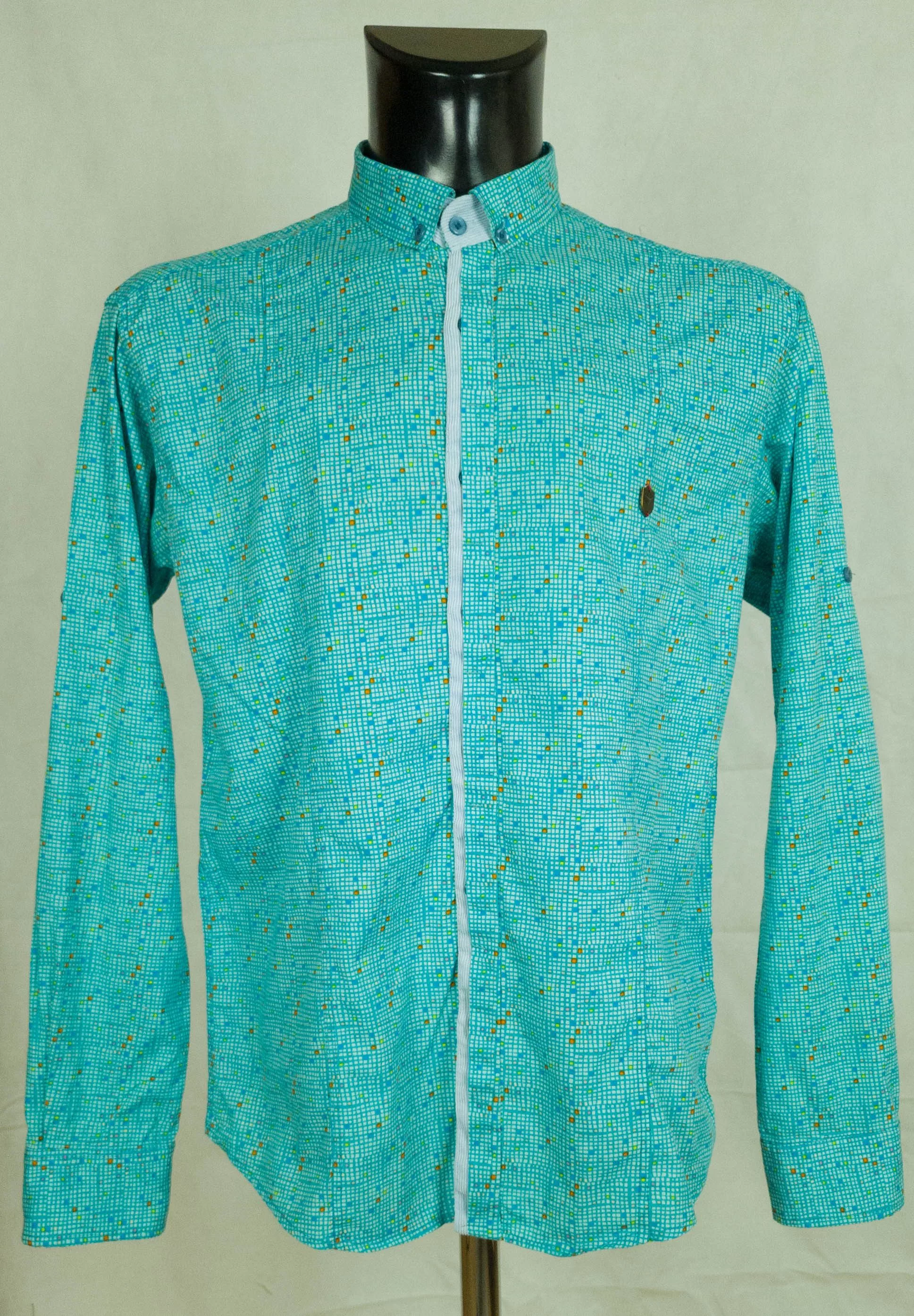 Massimo Dutti Shirts Button Ups MASSIMO DUTTI SHIRT LONG SLEEVE COTTON SIZE L (LABEL XL) Green