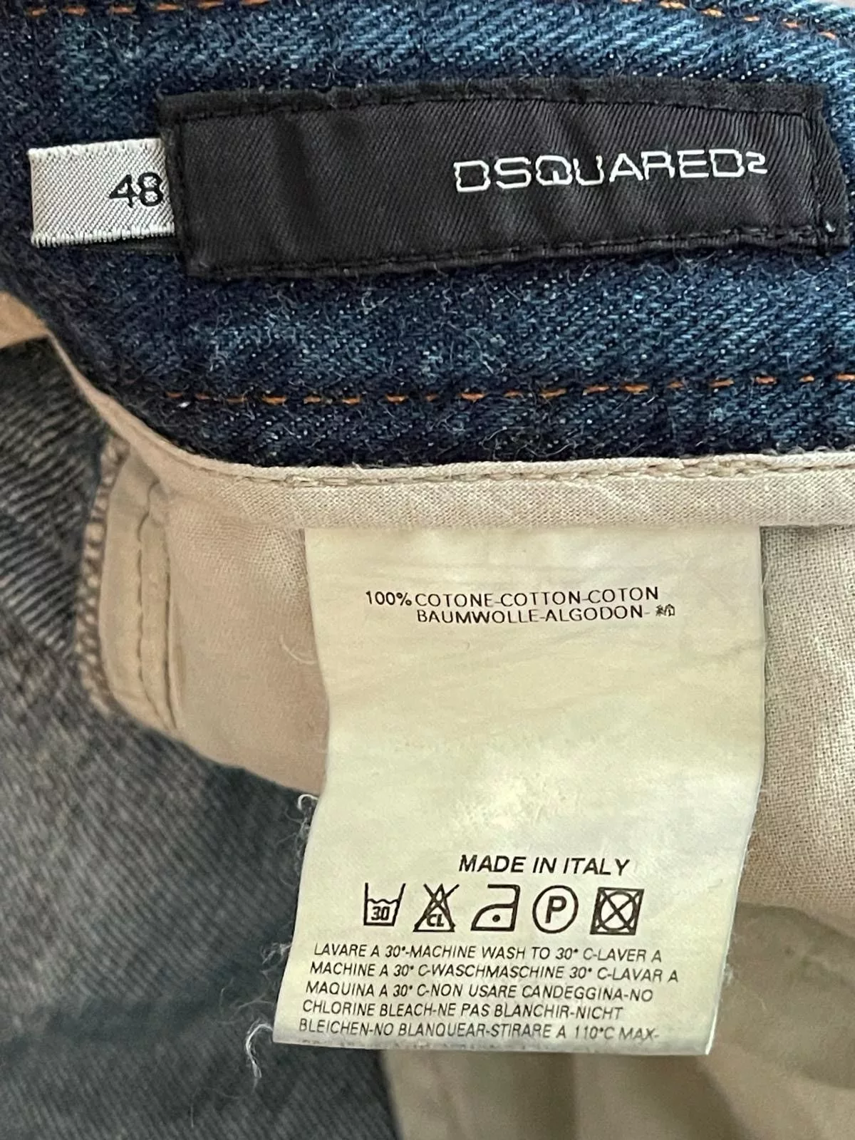 Dsquared2 Denim Dsquared2 Dsquared Vintage Distressed Trousers Blue