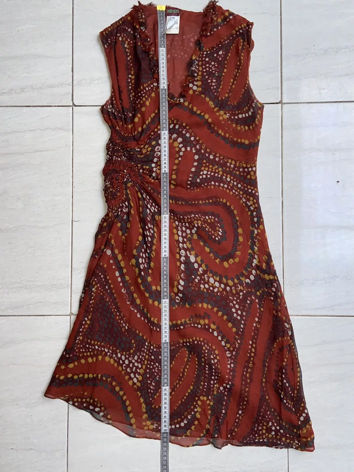 Kenzo Midi Dresses KENZO PARIS Patterned Midi Dress Red