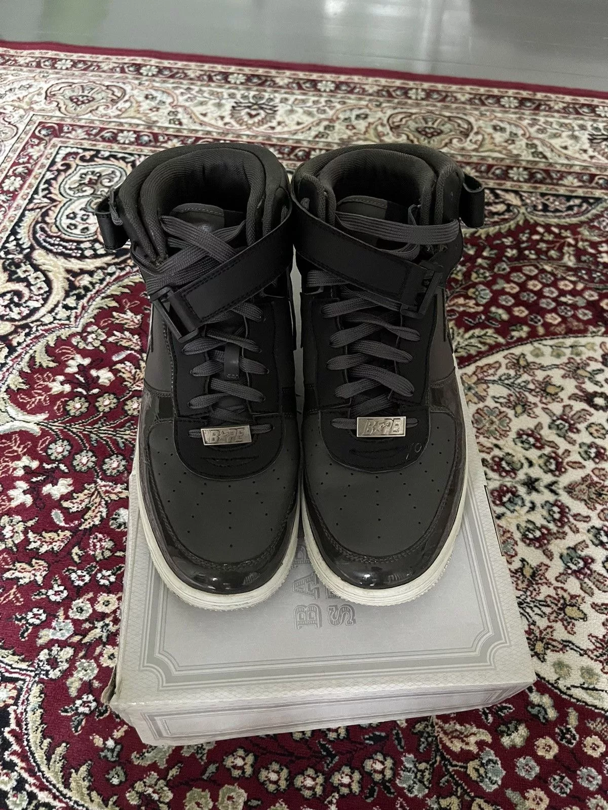 Bape Hi Top Sneakers Bapesta Mid (FW19) Black