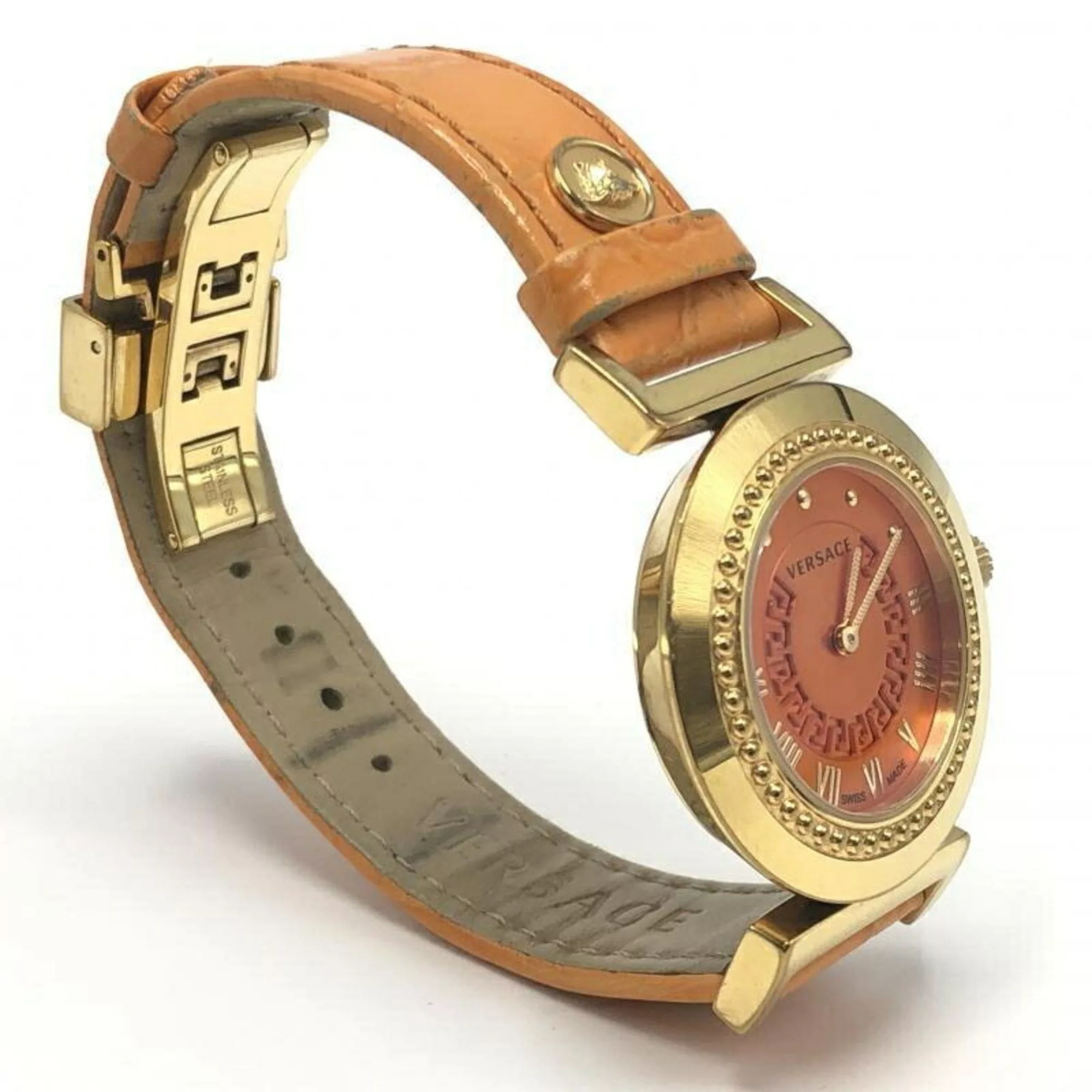 Versace Watches VERSACE Vanity Watch Orange Versace