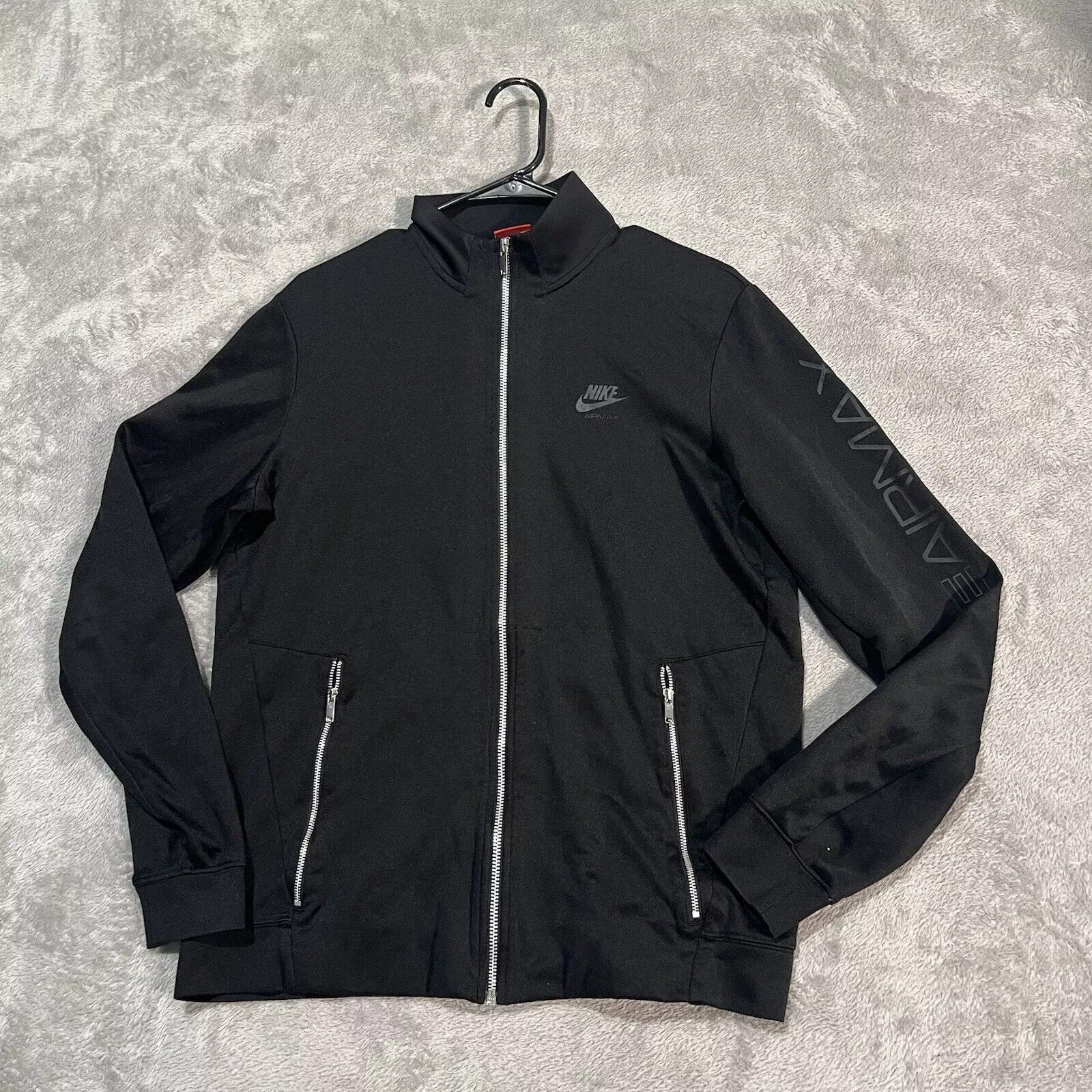 Nike Light Jackets Nike Air Max Track Jacket Men's Medium Black Full Zip