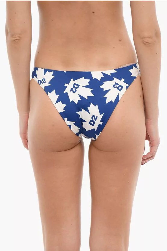 Dsquared2 Socks Intimates Dsquared2 og1mm0624 Size: 44 / Logo Bikini Bottom in Blue/White Multi
