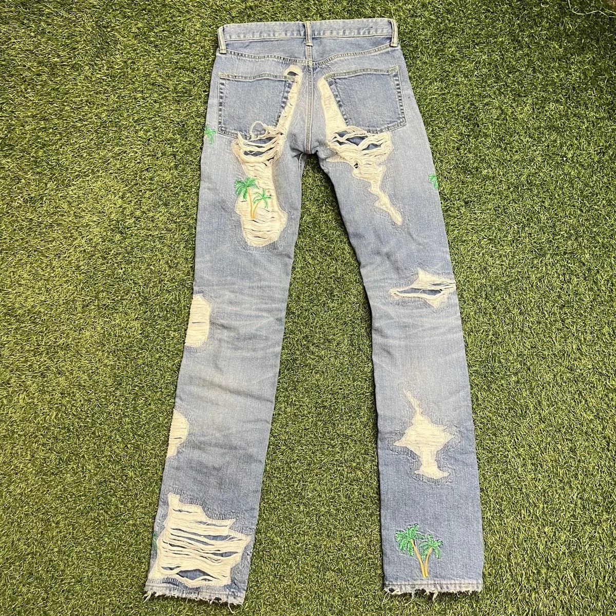 Vlone Denim Vlone palm tree denim Blue