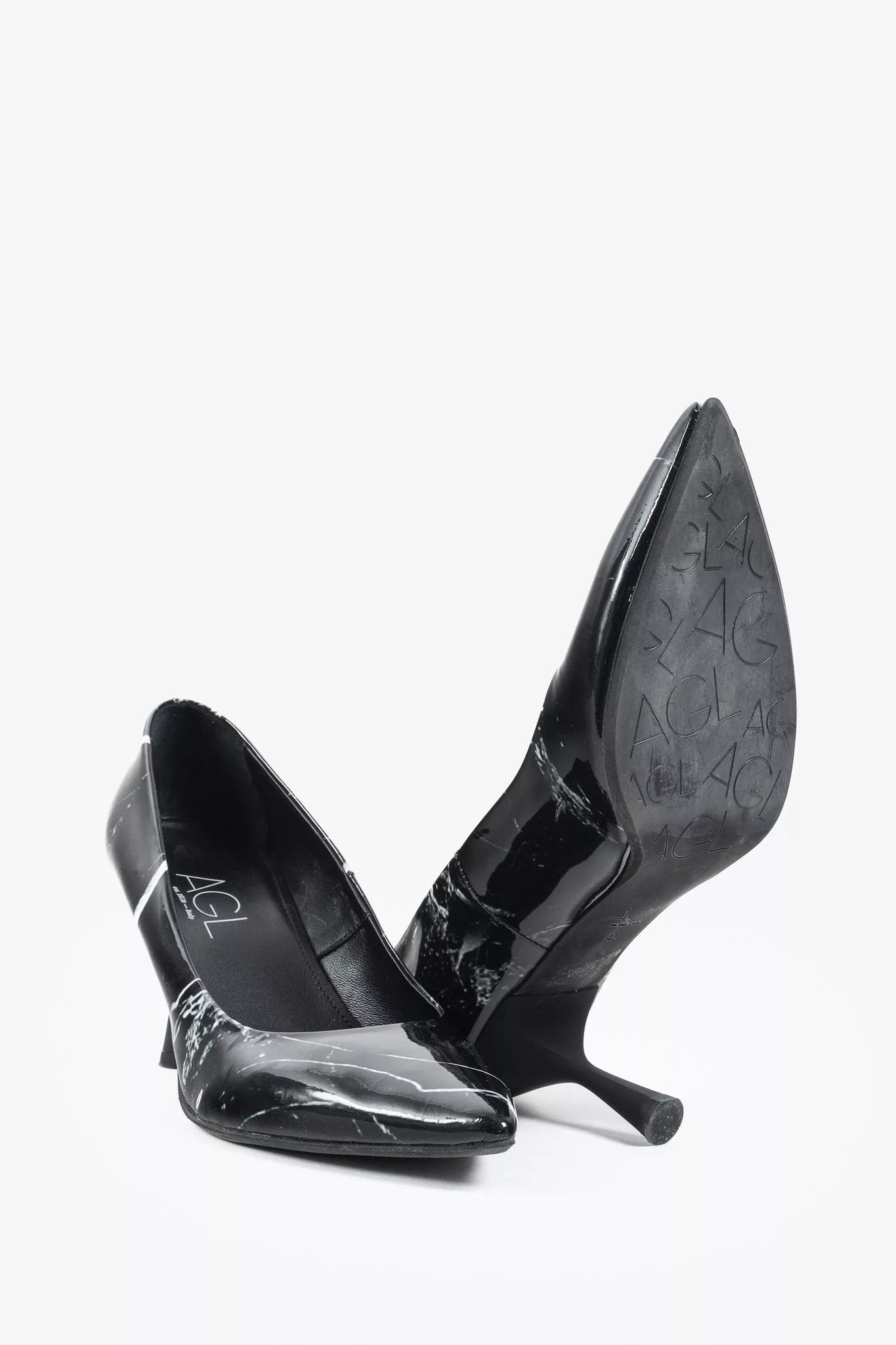 AGL Heels AGL Isoldie Black Marble Pump