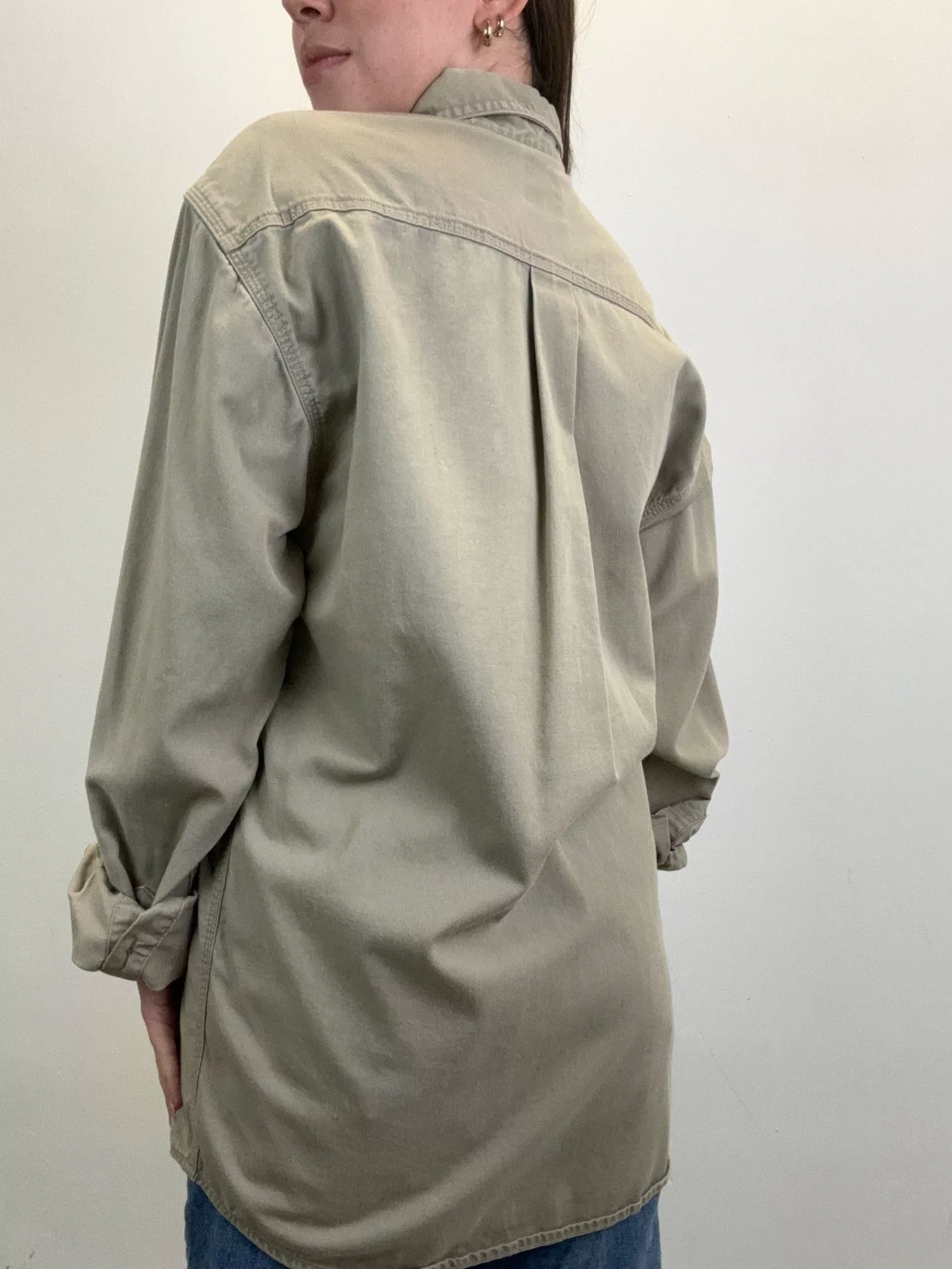 Carhartt Shirts Button Ups S Carhartt Tan Button Up Brown