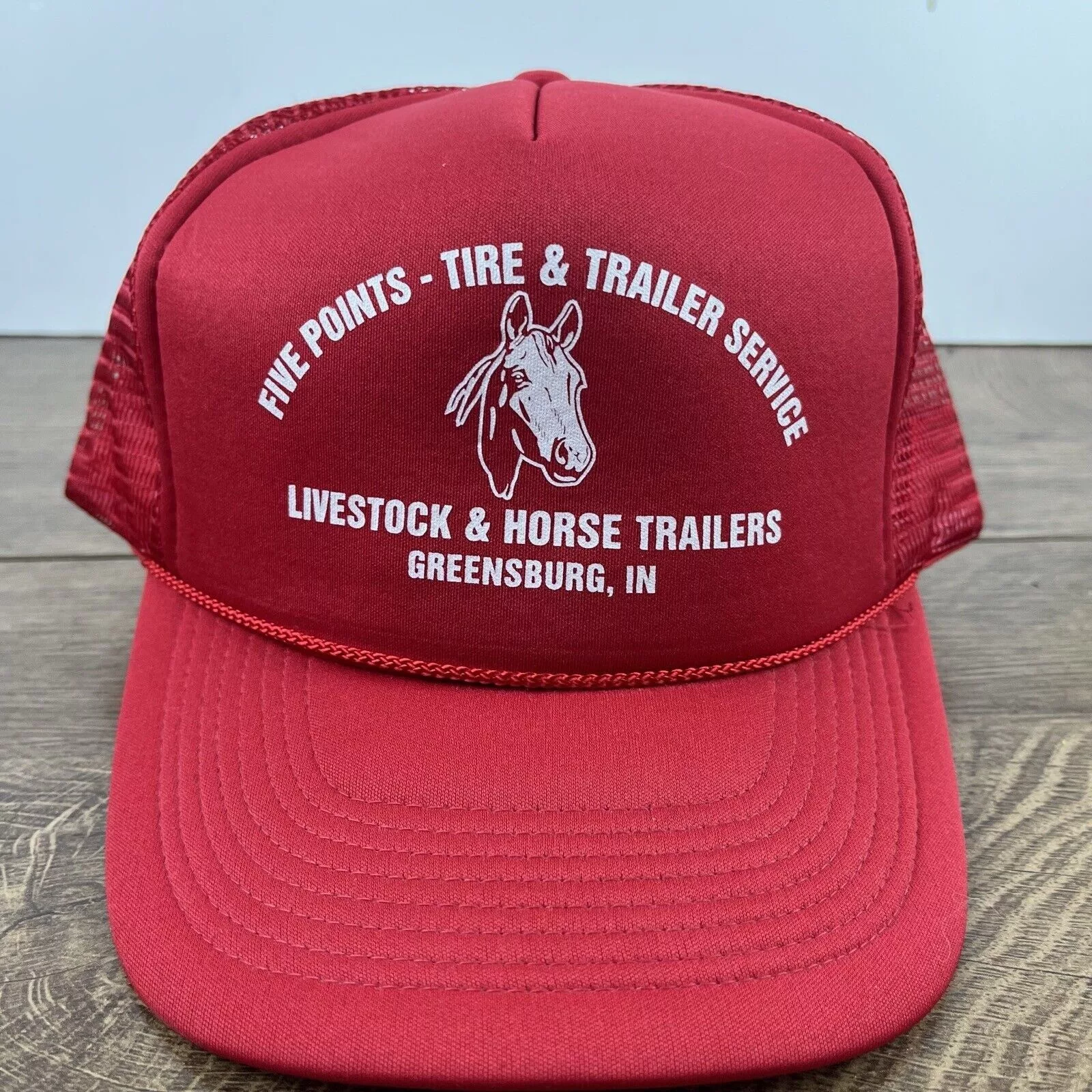 Other Hats Other Five Points Tire Trailer Hat Livestock Horse Adjustable Hat Red