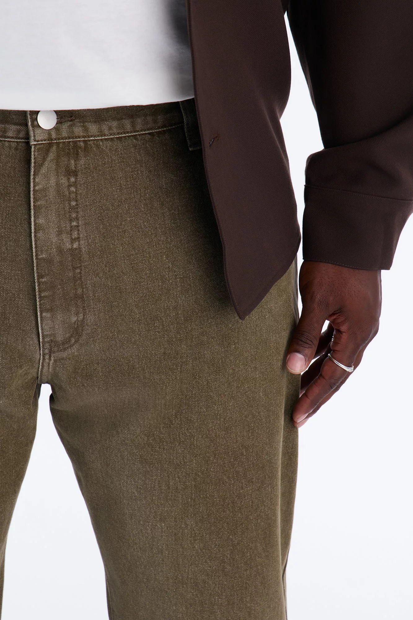 The Staple Relaxed Jean - Olive