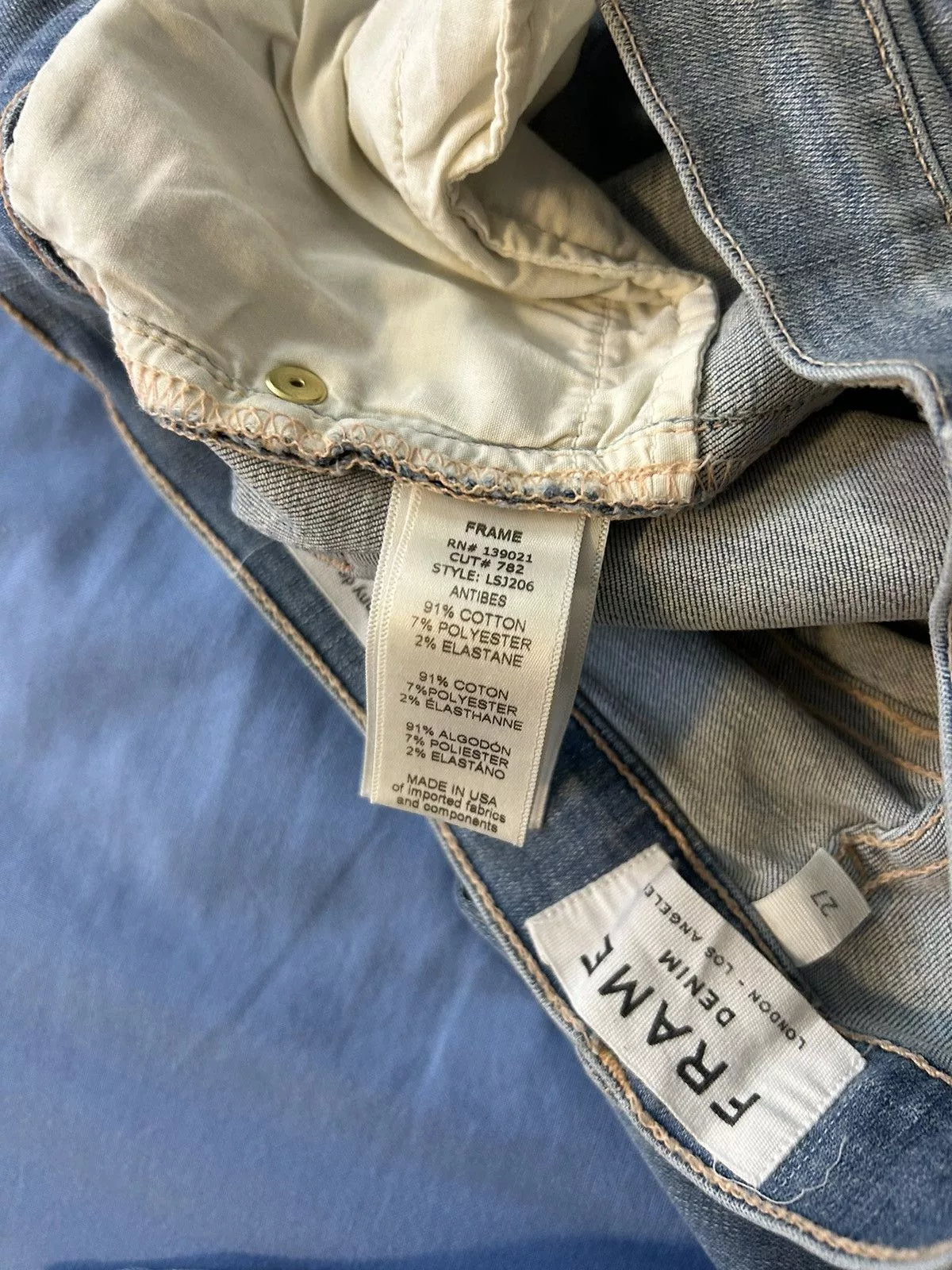 Frame Jeans frame le skinny de jeanne Blue