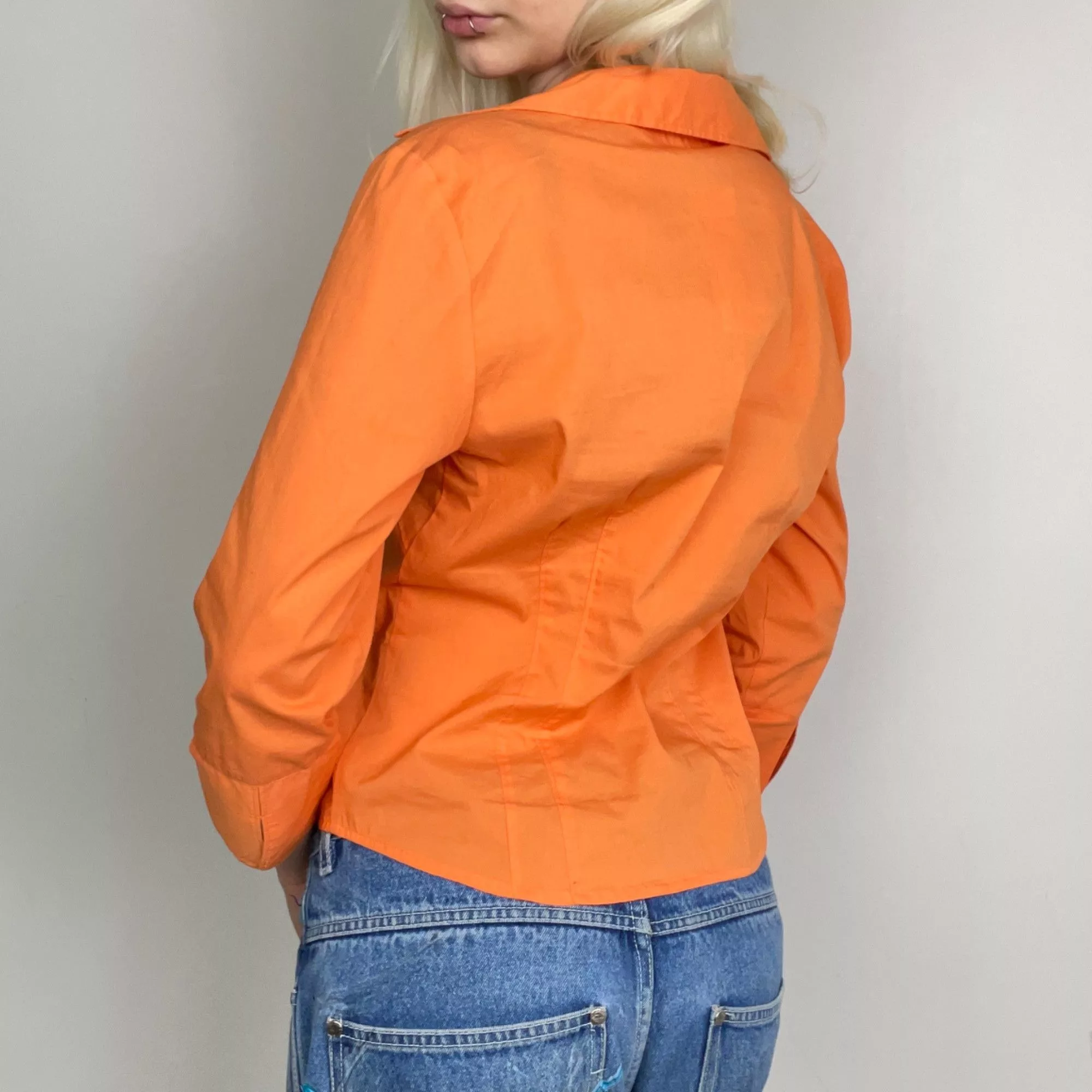 Other Button Ups Other S - Y2K Jane Blue Orange Button Up