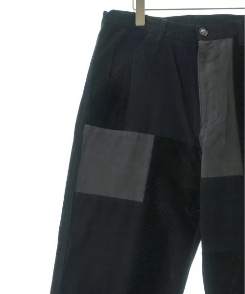Comme des Garcons SHIRT Cropped Pants Patchwork Cotton Long Black