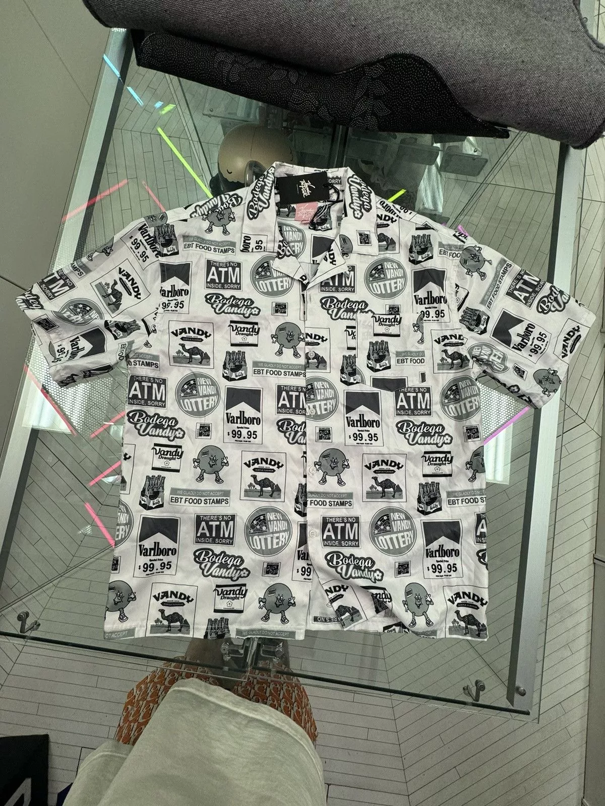 Vandy The Pink Shirts Button Ups Vandy The Pink Cabana button up 2021 release White