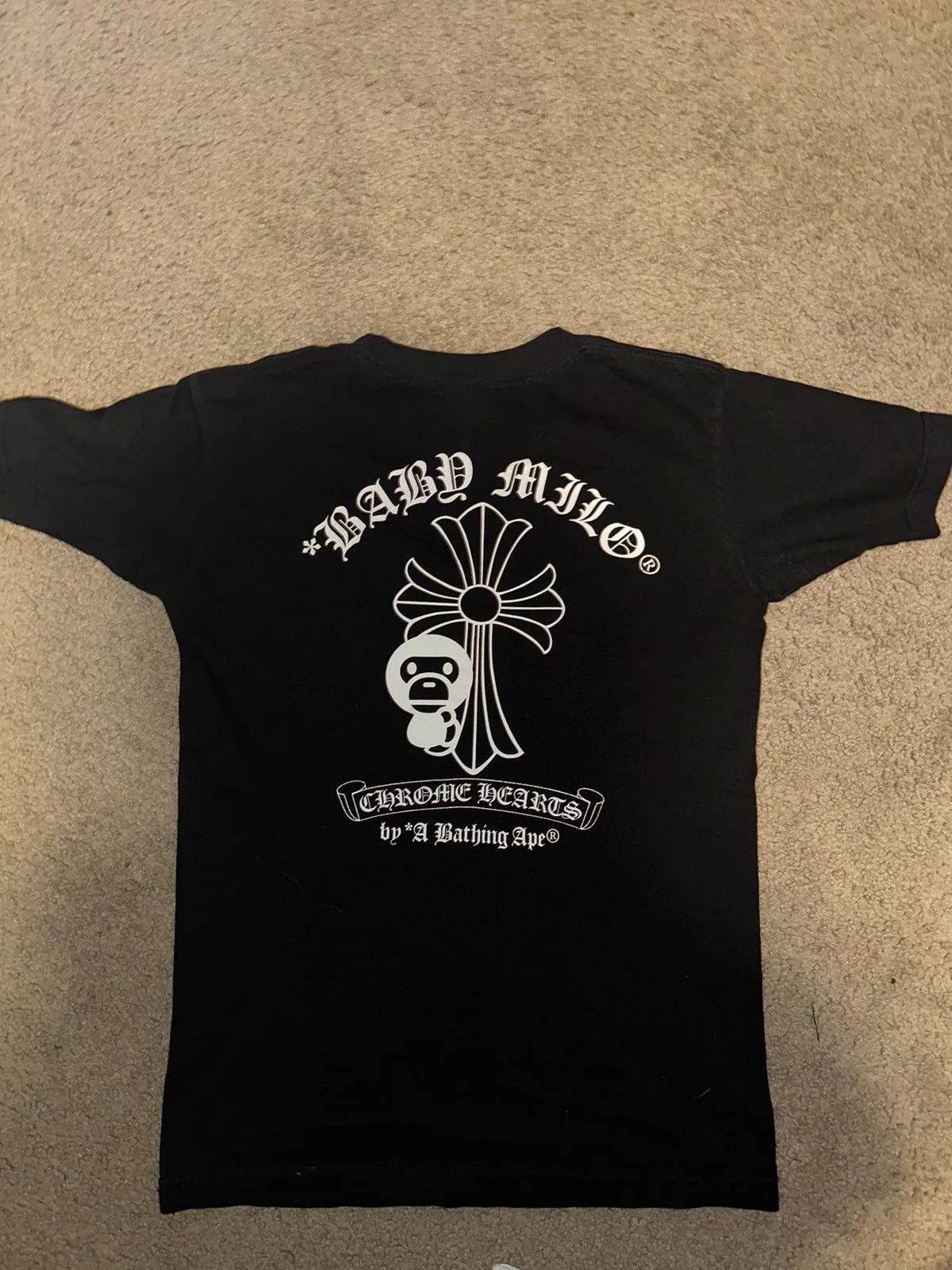 Bape Short Sleeve T Shirts Bape × Chrome Hearts Chrome Hearts x Bape Baby Milo T-Shirt Multi