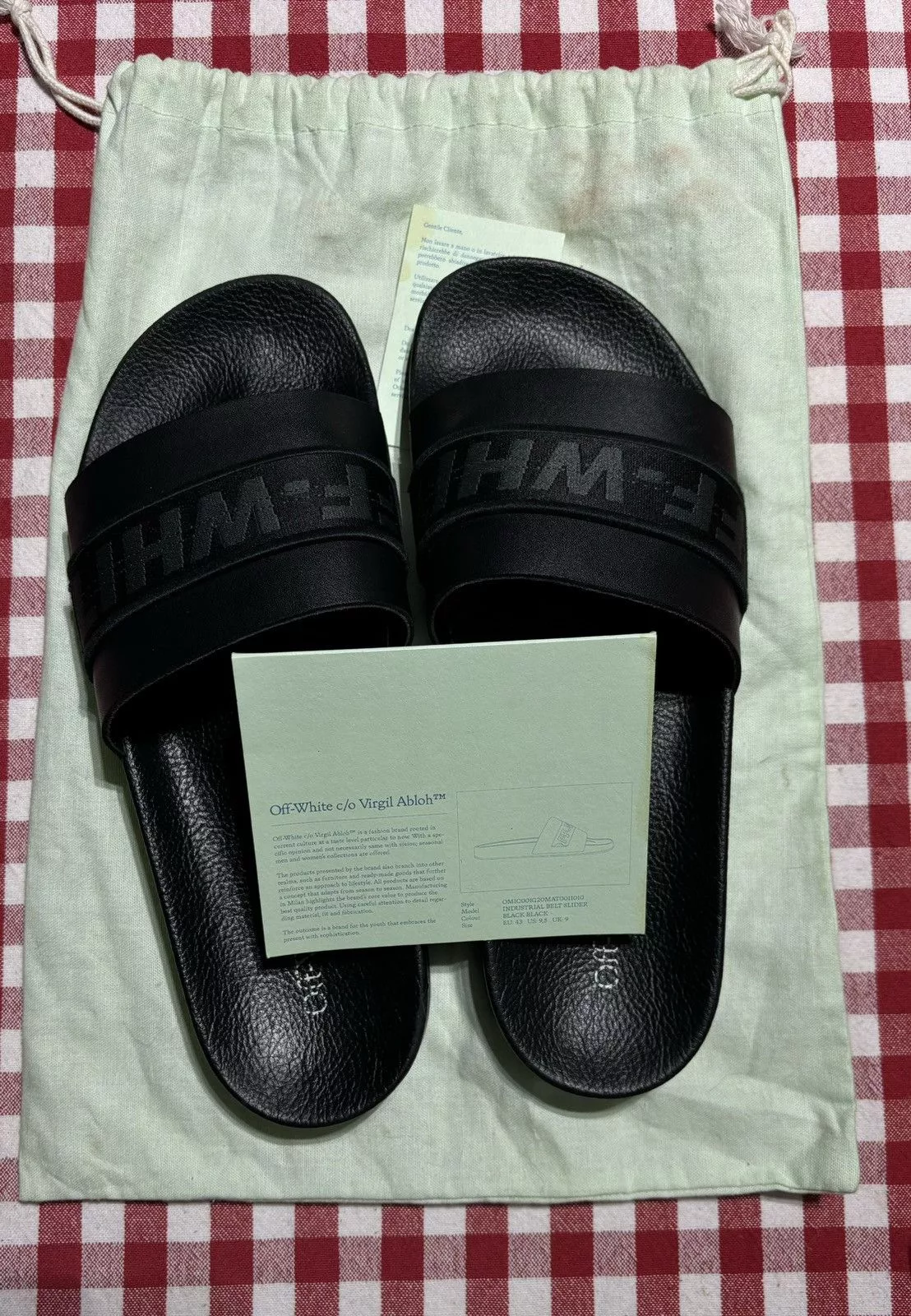 Off-White Sandals Off-White off white sliders Black