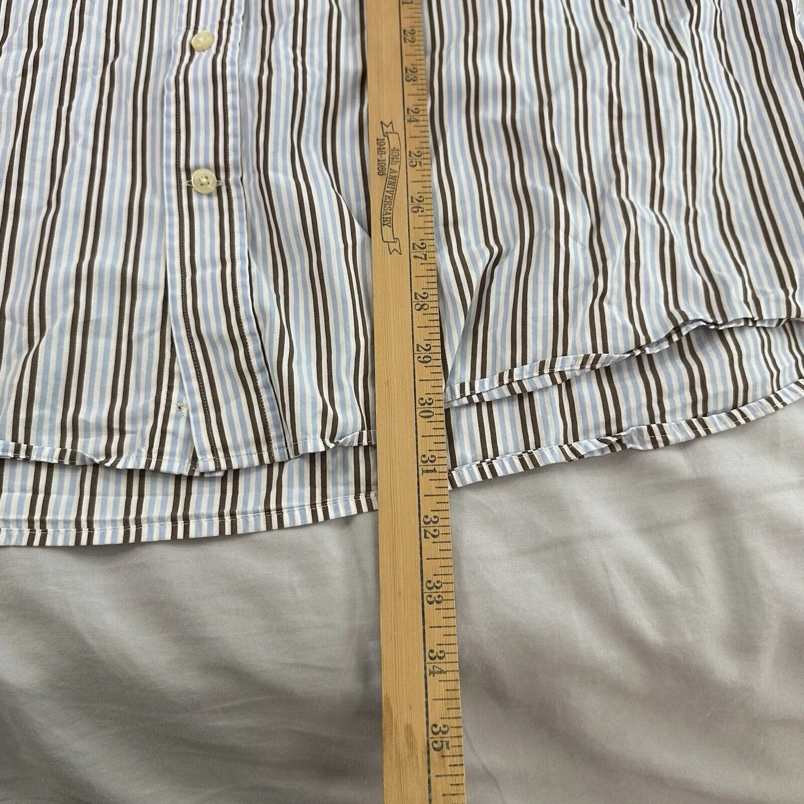 Gant Shirts Button Ups Gant Button Down Shirt Liberty Bell Poplin 2XL Long Sleeve Blue