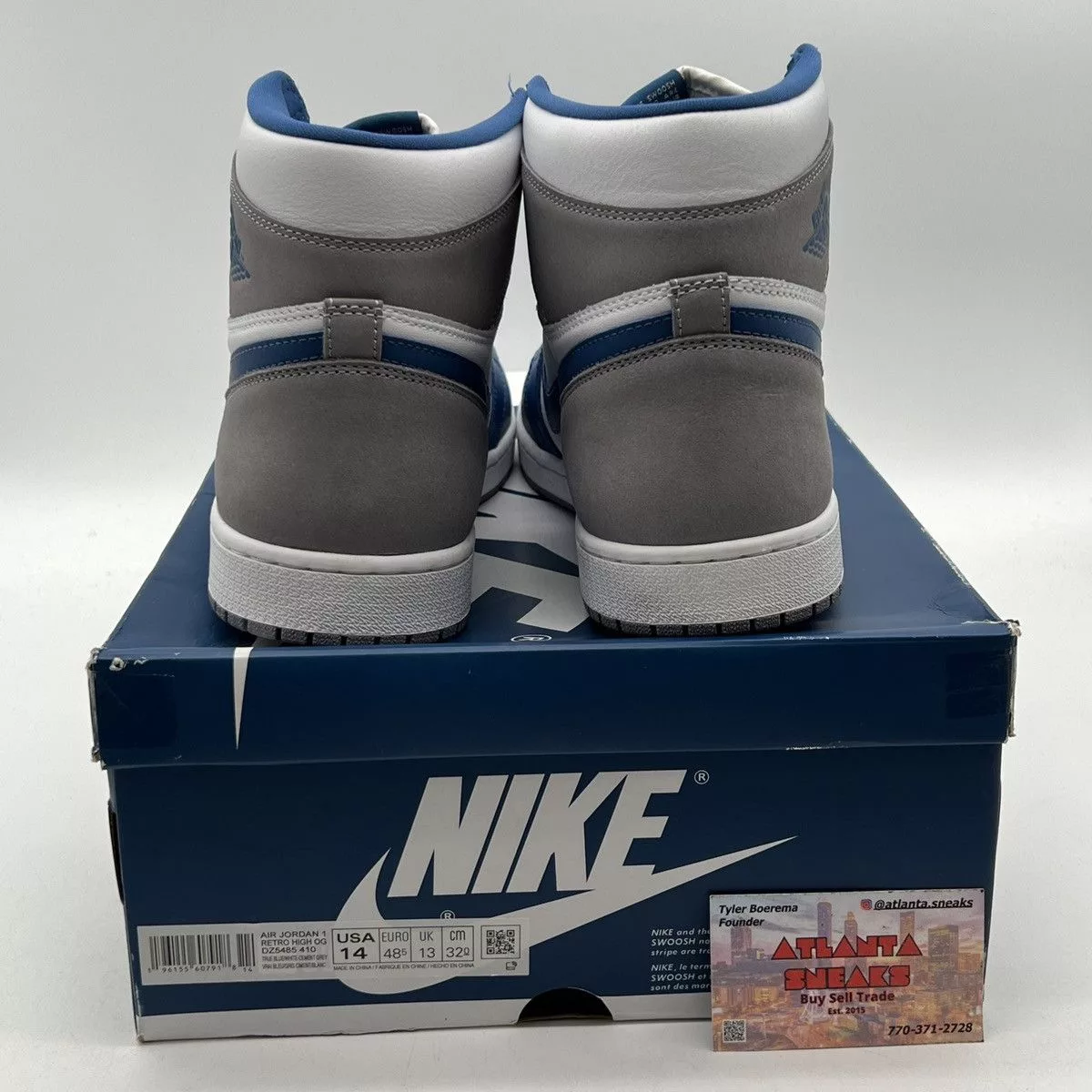 Nike Hi Top Sneakers Nike Air Jordan 1 high true blue White