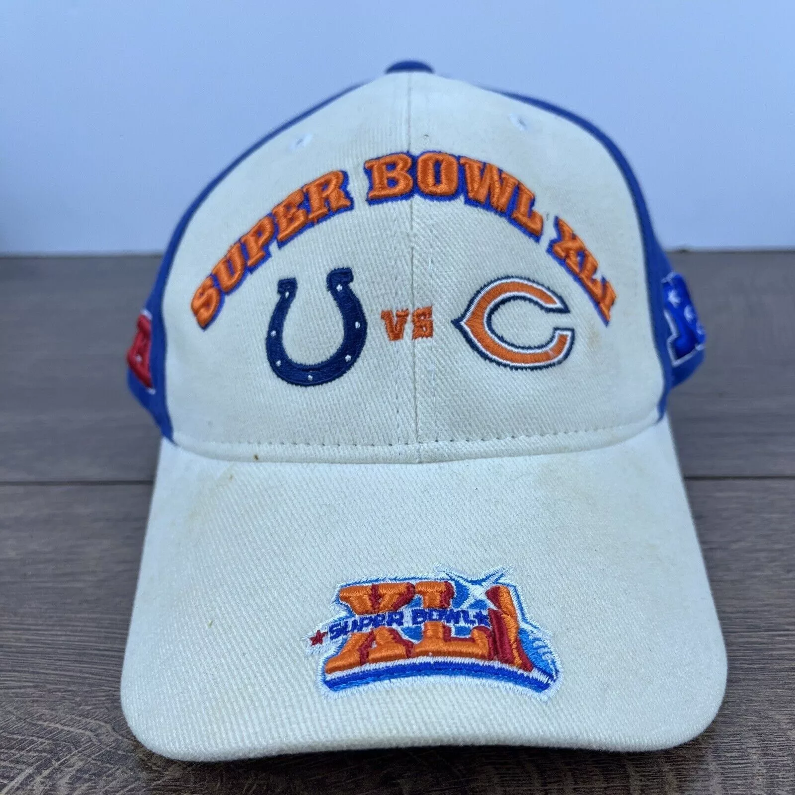 Other Hats Other Super Bowl XLI Hat Colts Bears Tan Brown Hat Adjustable Adul