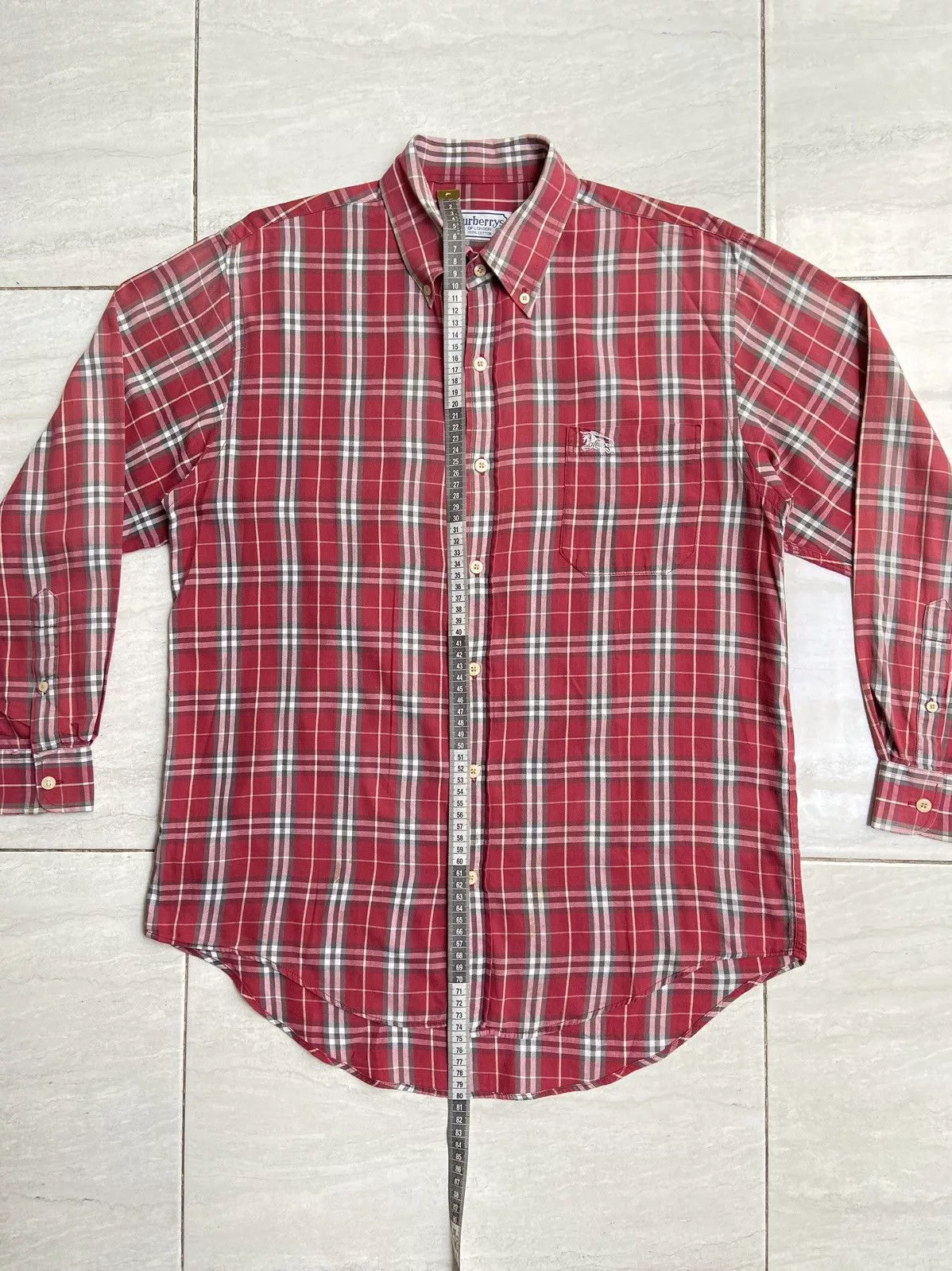 Burberry Shirts Button Ups BURBERRY Red Striped Shirt