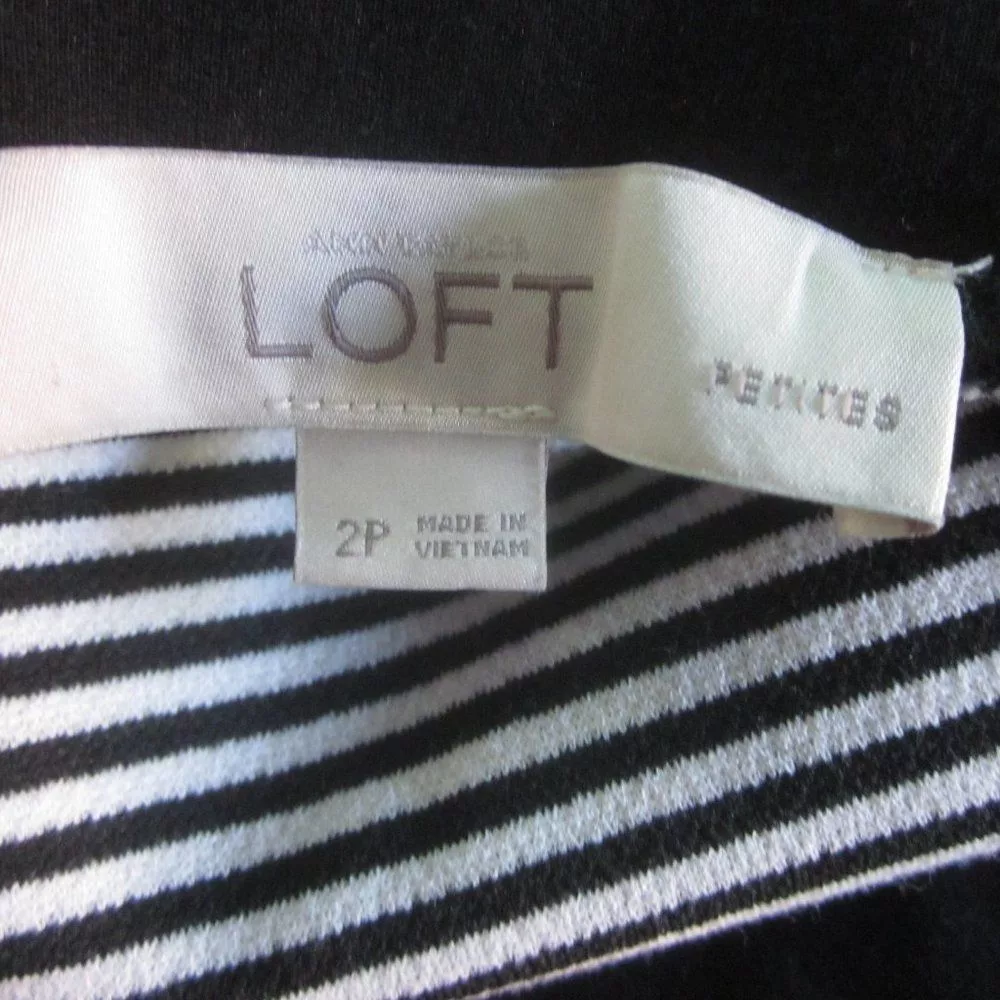 Loft Mini Dresses Loft Work Dress Size 2P Black
