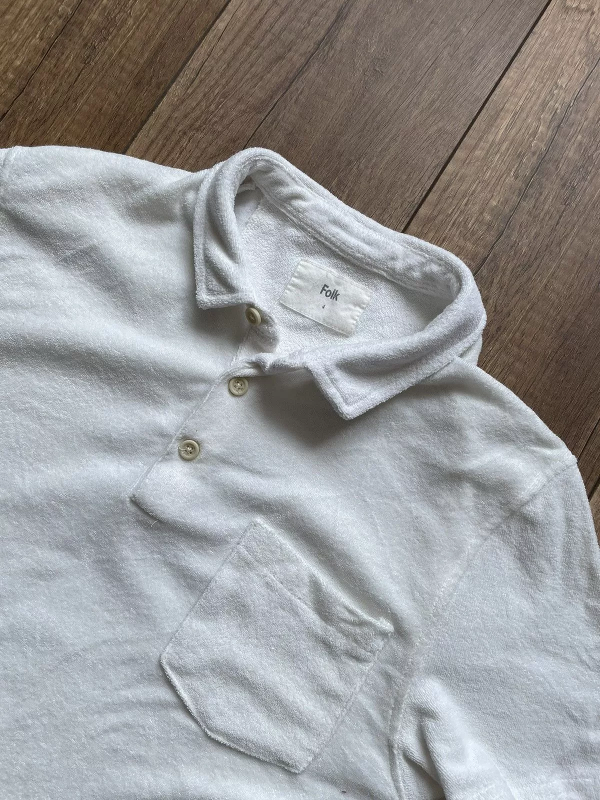 Folk Polos Polo Folk 4 white size L