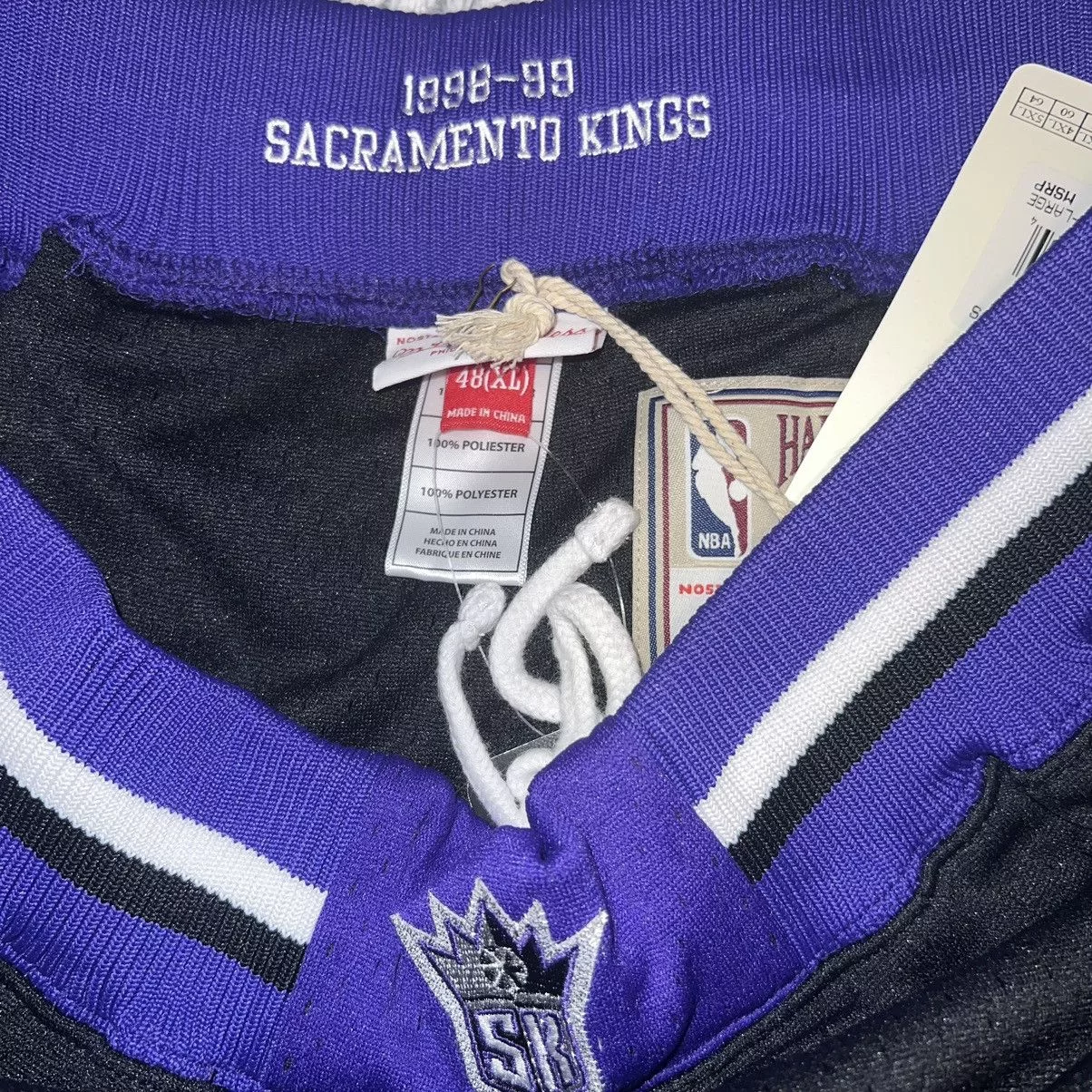 Mitchell & Ness Shorts Mitchell & Ness × NBA × Vintage NEW AUTHENTIC Mitchell & Ness x NBA Shorts Sacramento Kings Black