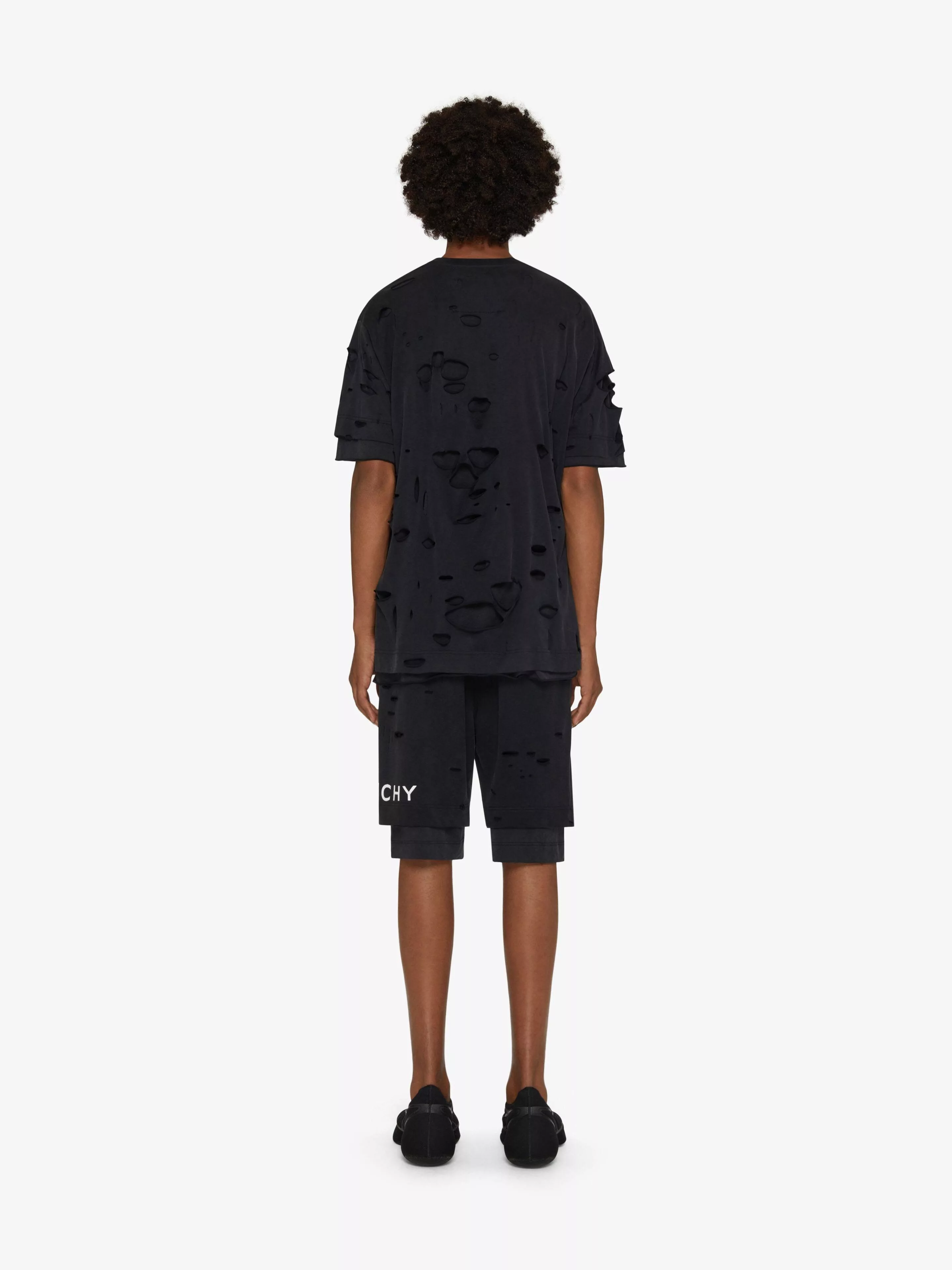 Givenchy Shorts Givenchy os11x0724 Archetype Shorts in Black