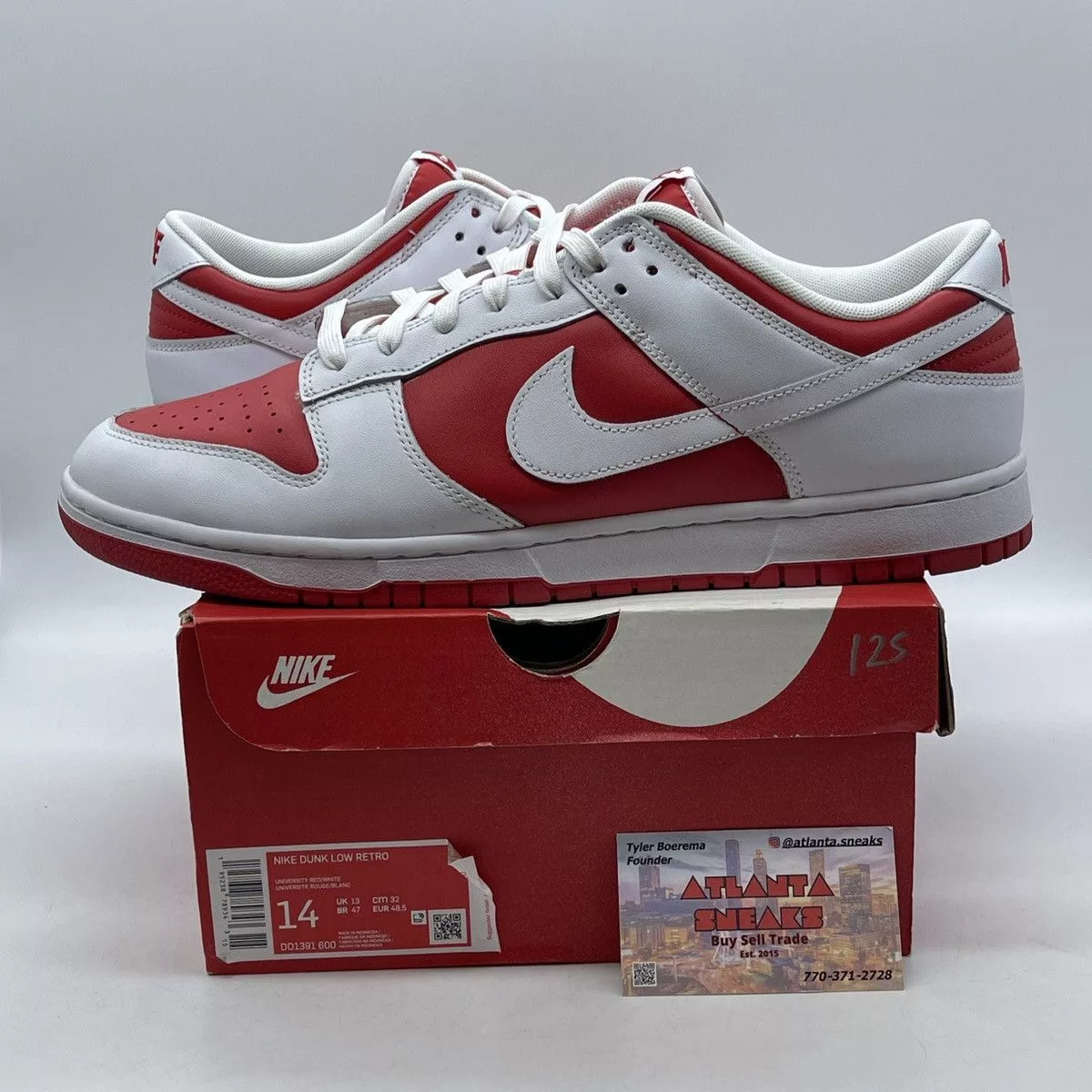 Nike Low Top Sneakers Nike Dunk low championship red White