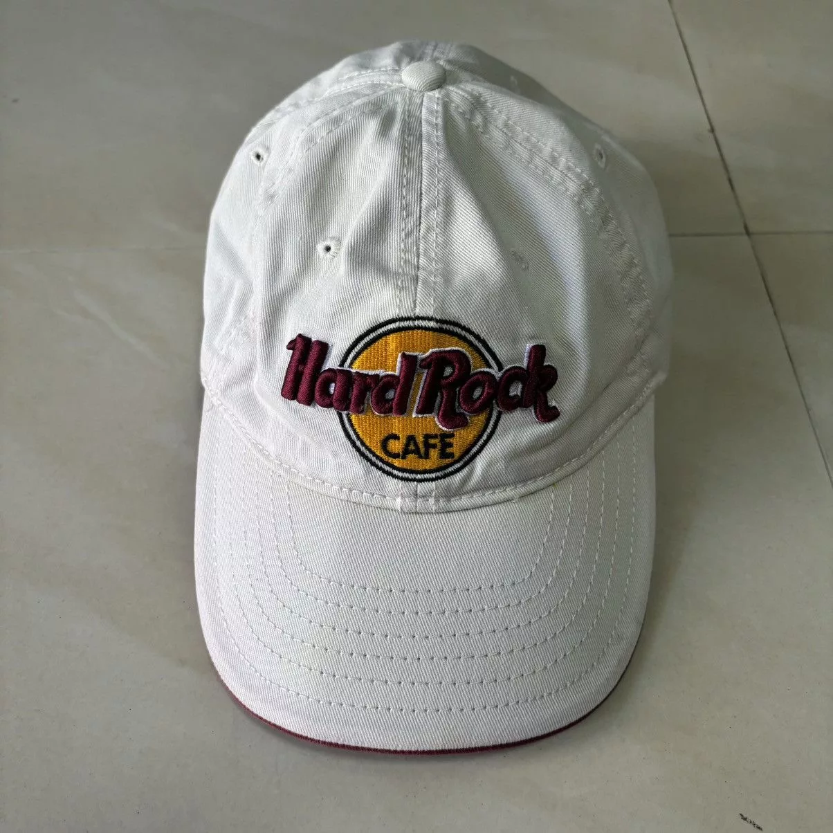 Hard Rock Cafe Hats Hard Rock Cafe × Vintage Vintage Hard Rock Cafe Key West Baseball Cap Beige Streetwear