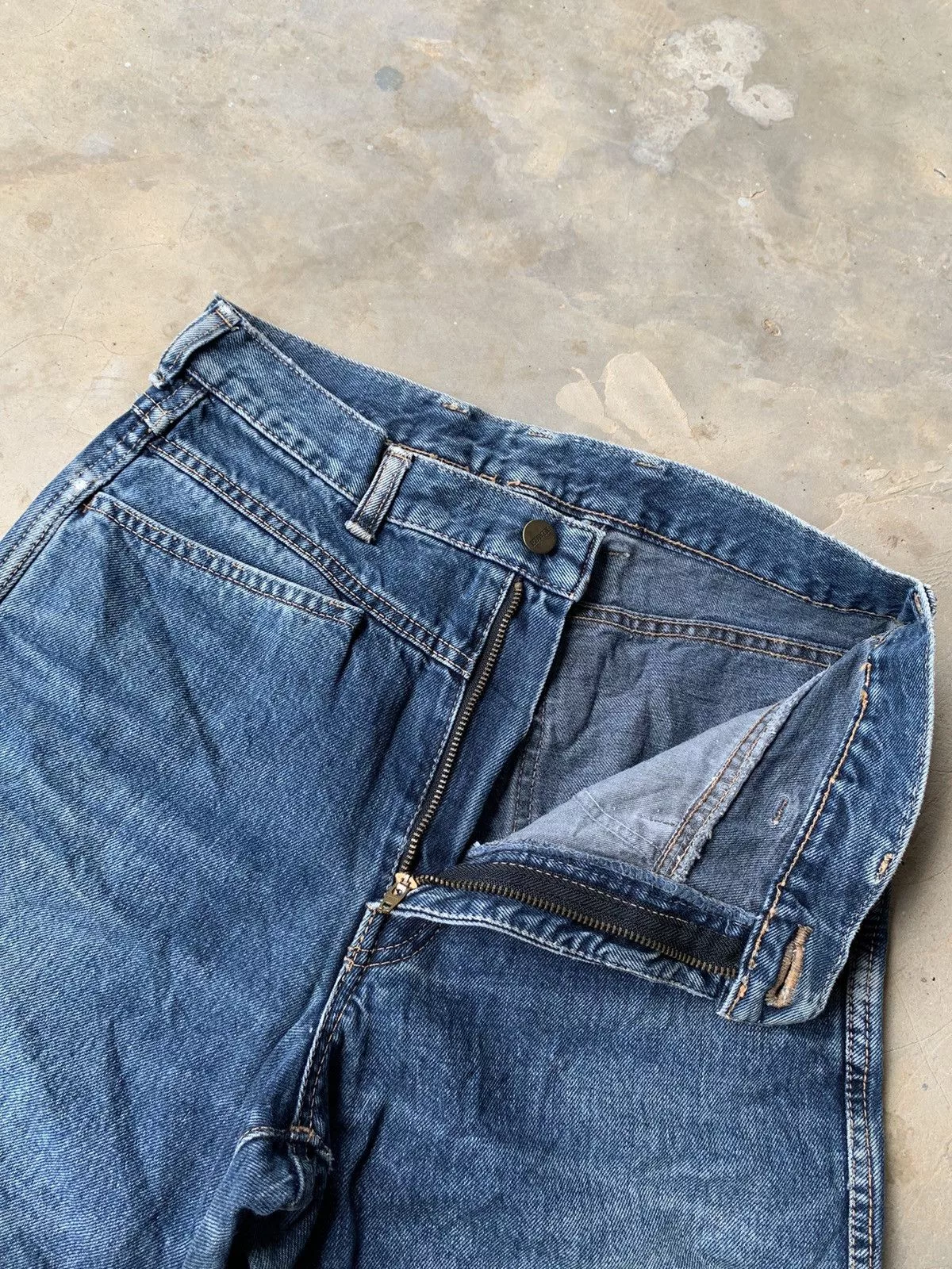 Edwin Denim Edwin × Vintage VINTAGE EDWIN DISTRESSED DENIM Blue