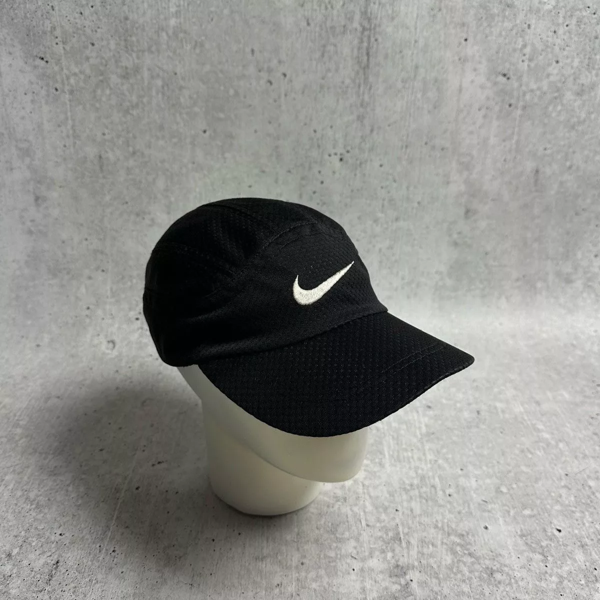 Nike Hats Nike × Vintage Nike 90s Vintage Tailwind Mesh 7 Panel Running Cap Black Streetwear