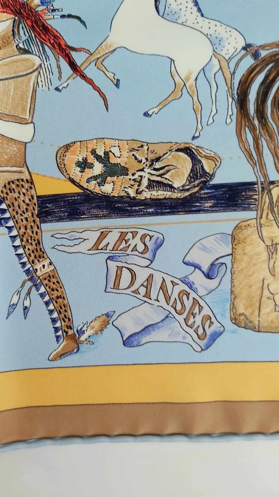 Hermes Scarves Hermes silk scaf "Les Danses des Indiens" Multi