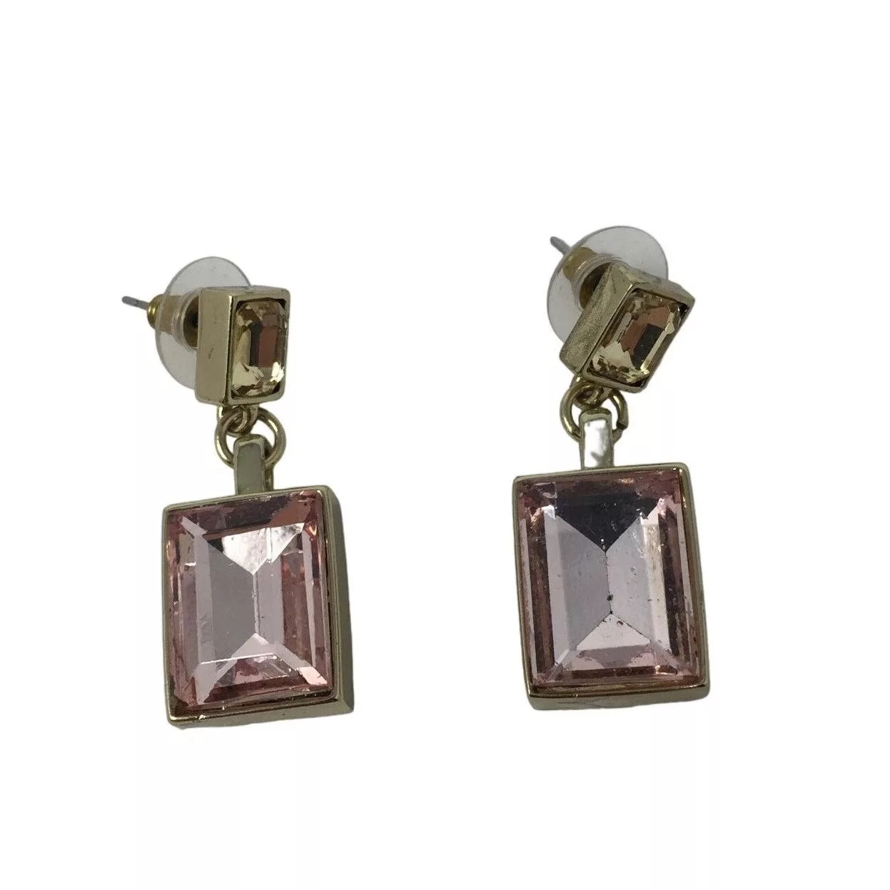 Other Earrings Other Womens Pink Stone Chunky Dangly Earrings