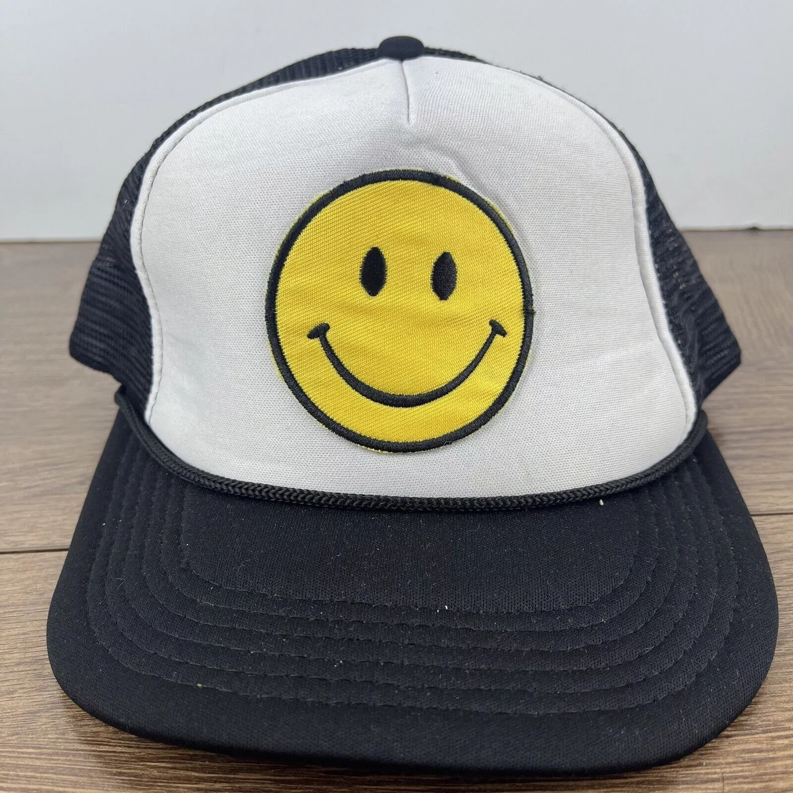 Other Hats Other Smiley Face Snapback Hat Smile White Hat Adjustable Adult Si