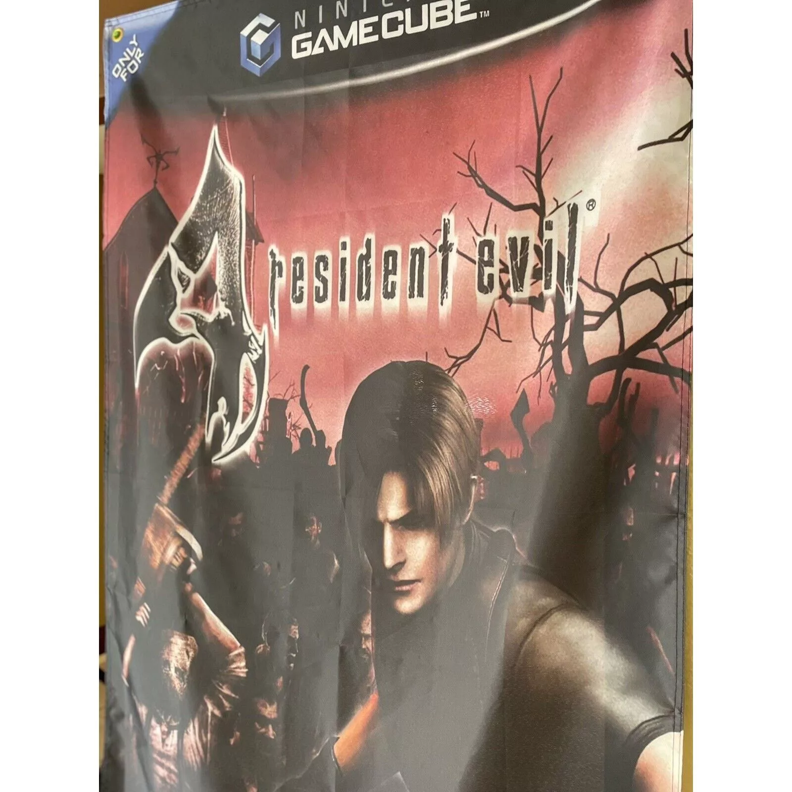 Other Miscellaneous Other Resident Evil 4 5ft Flag Nintendo Gamecube Poster Capcom Multi
