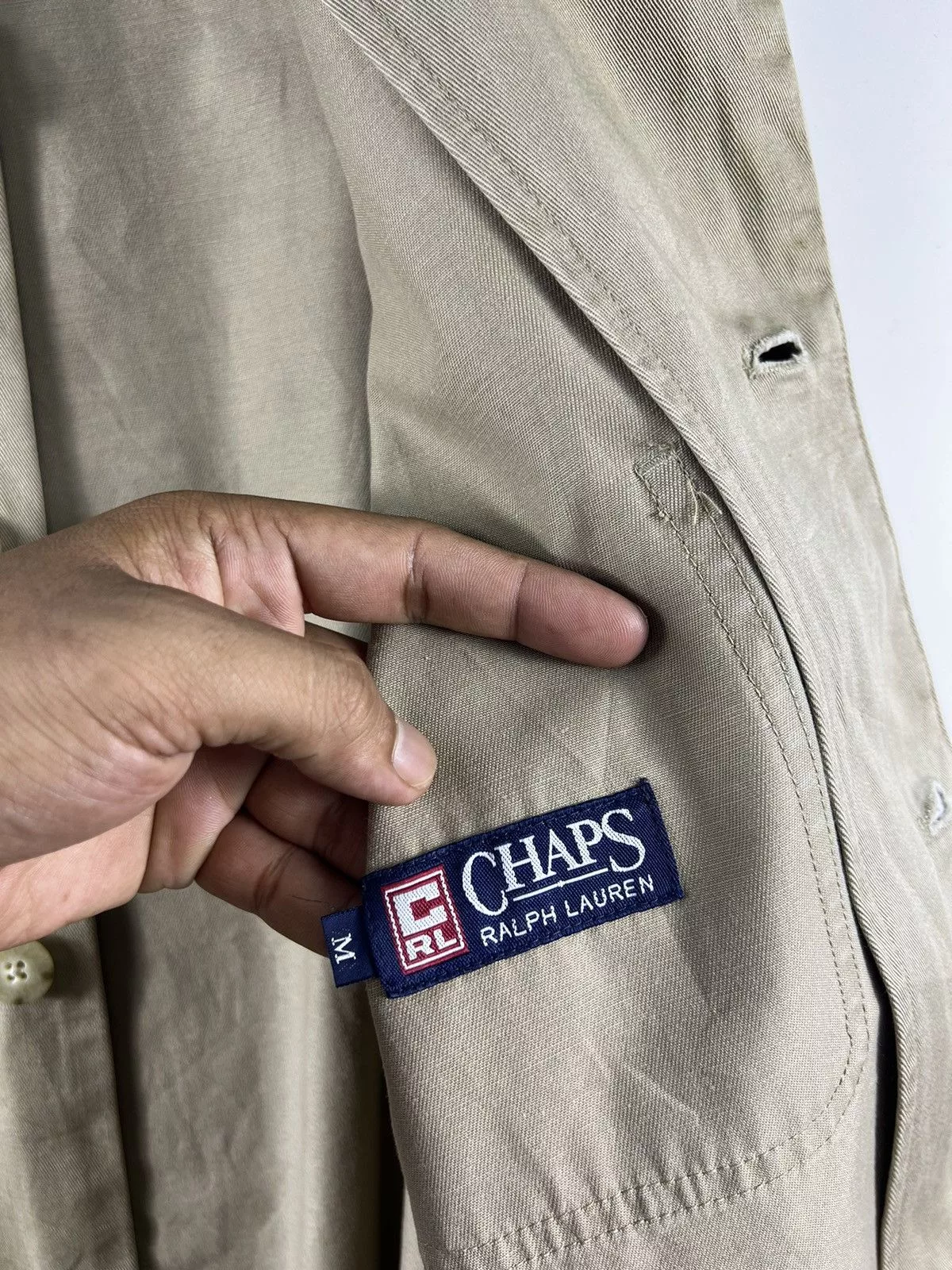 Chaps Heavy Coats Chaps × Chaps Ralph Lauren × Ralph Lauren 🔥 CHORE JACKET CHAPS RALPH LAUREN IN BEIGE - M