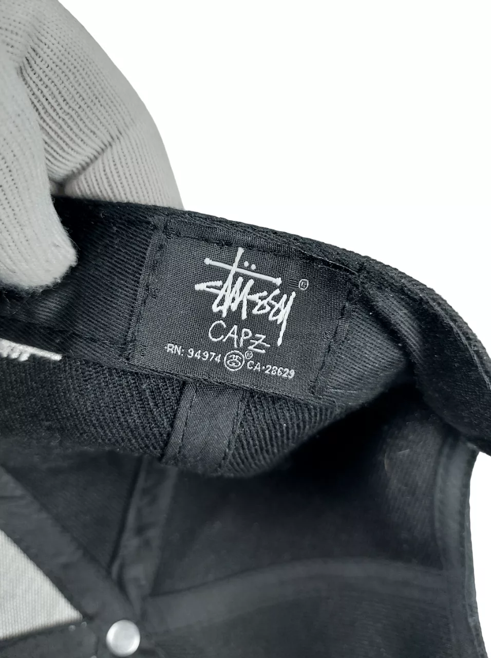 Stussy Hats Vintage Stussy Snapback Cap Black