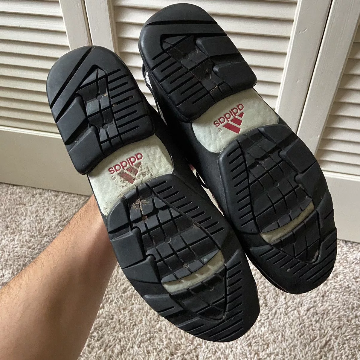 Adidas Low Top Sneakers Adidas × Vintage Vintage Y2K Adidas Mesh Leather Aqua Terrain Shoes Hiking Gray