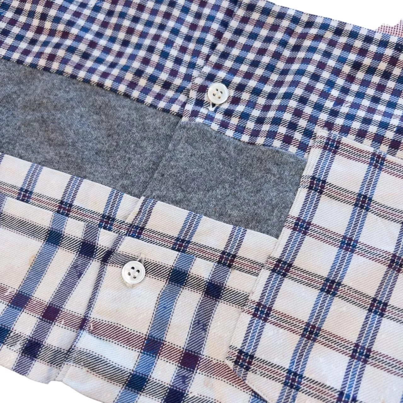 Comme des Garcons Shirts Button Ups Vintage Comme Des Garcons SHIRT Patchwork Shirt Size XL Multi