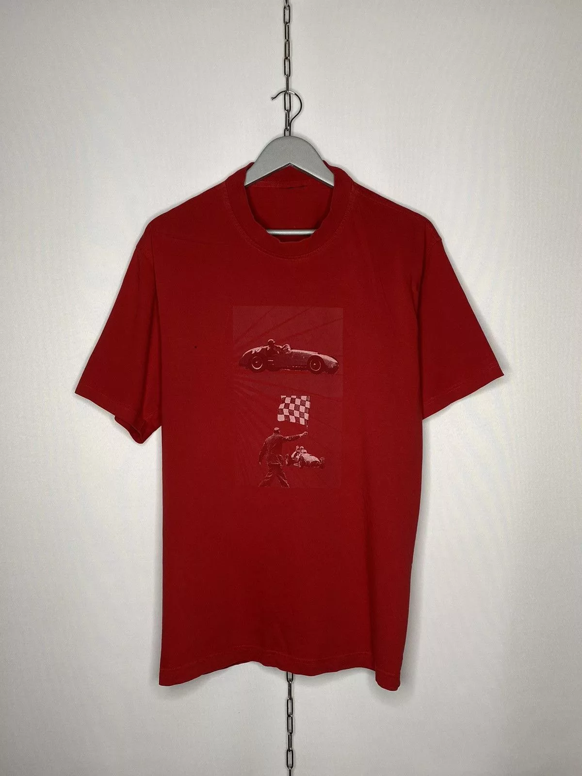 Ferrari Short Sleeve T Shirts Ferrari × Formula 1 1990s Vintage Michael Schumacher T-Shirt F1 Ferrari Racing Red